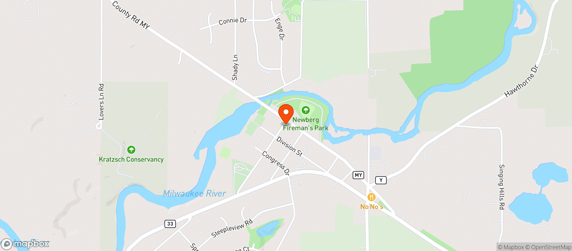 Map showing Hive The