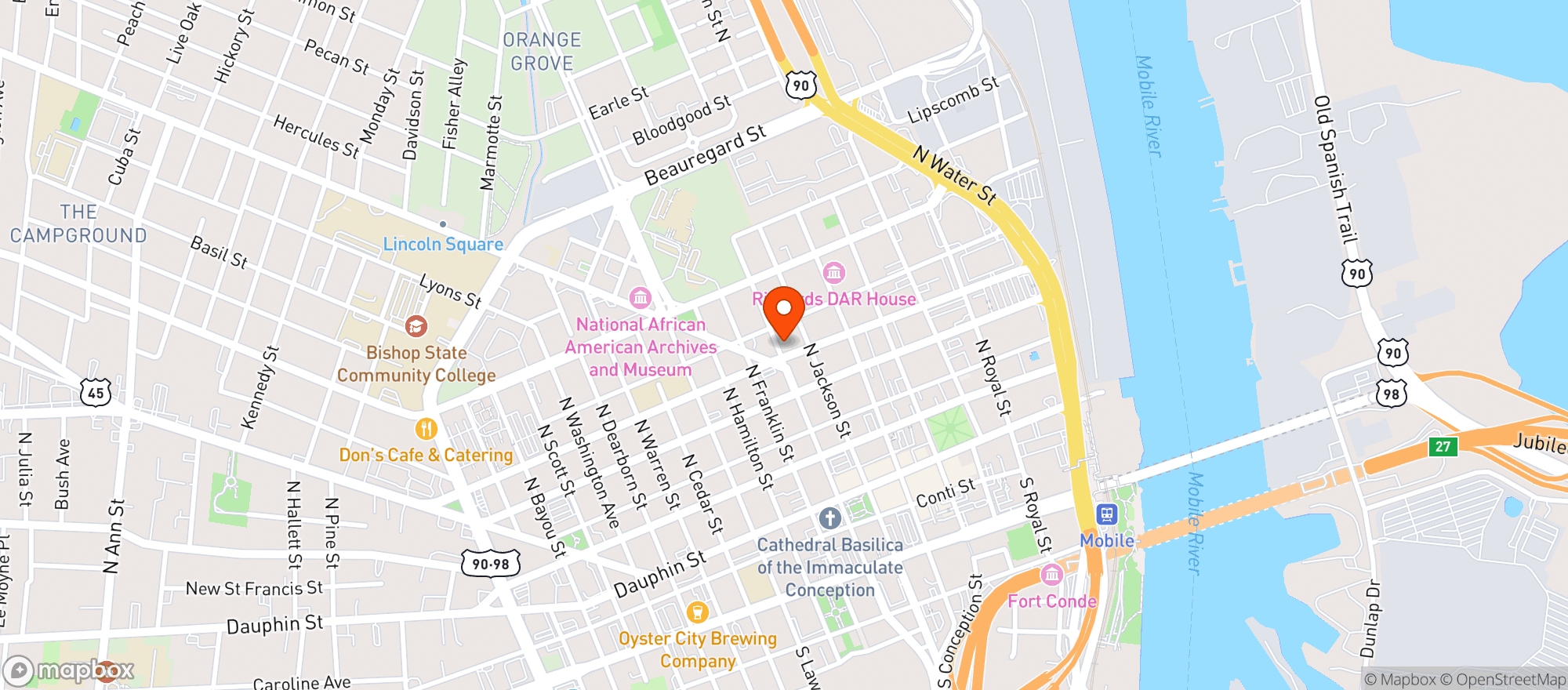 Map showing Nova Expresso