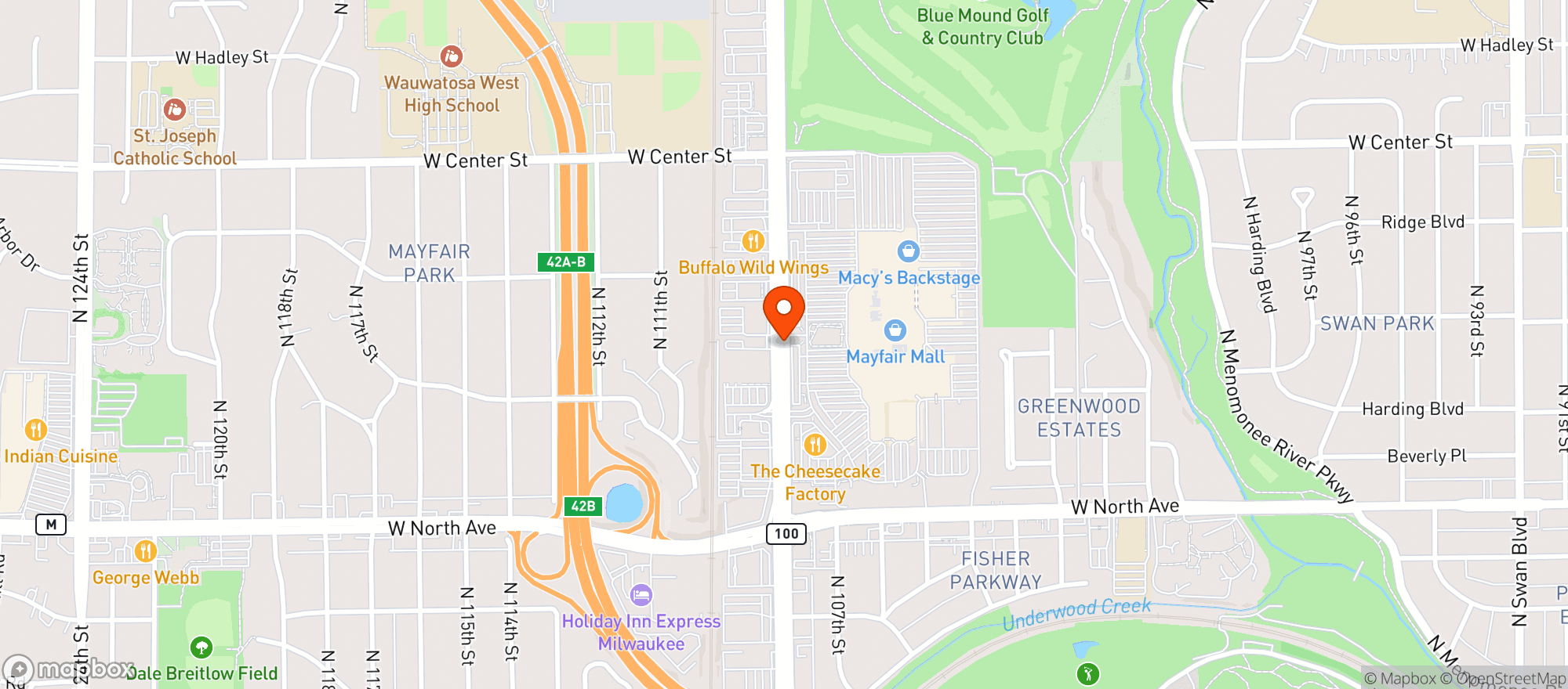 Map showing Gnc