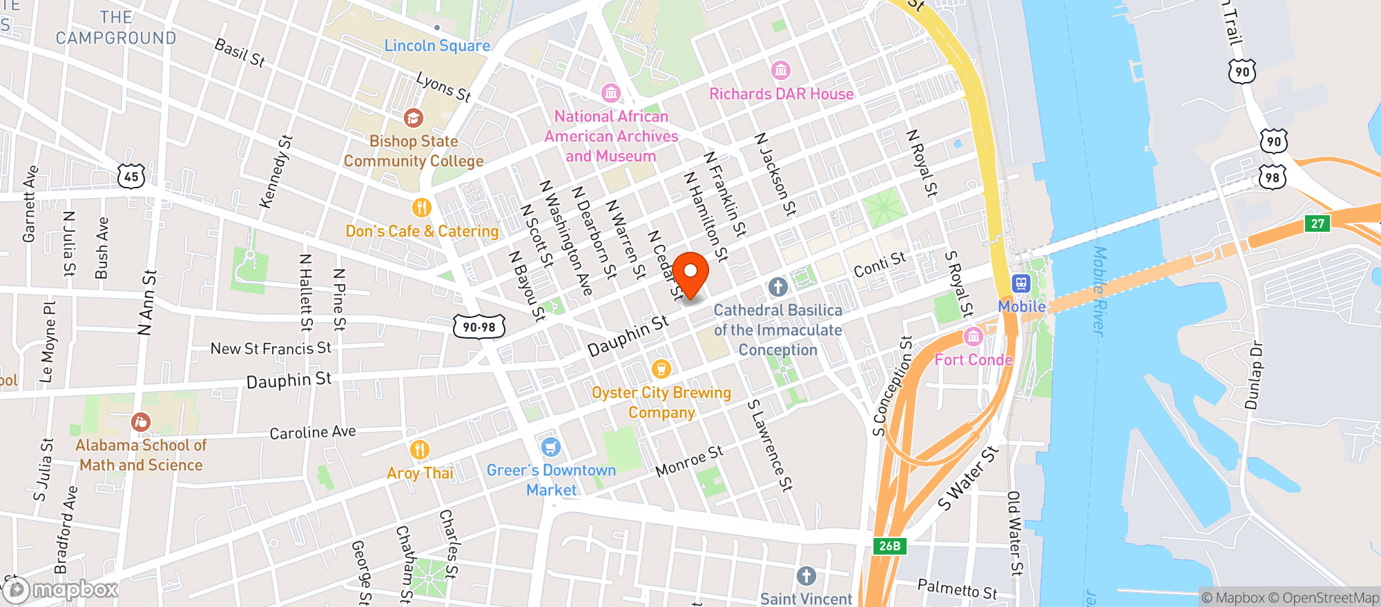 Map showing The Insider Food Hall