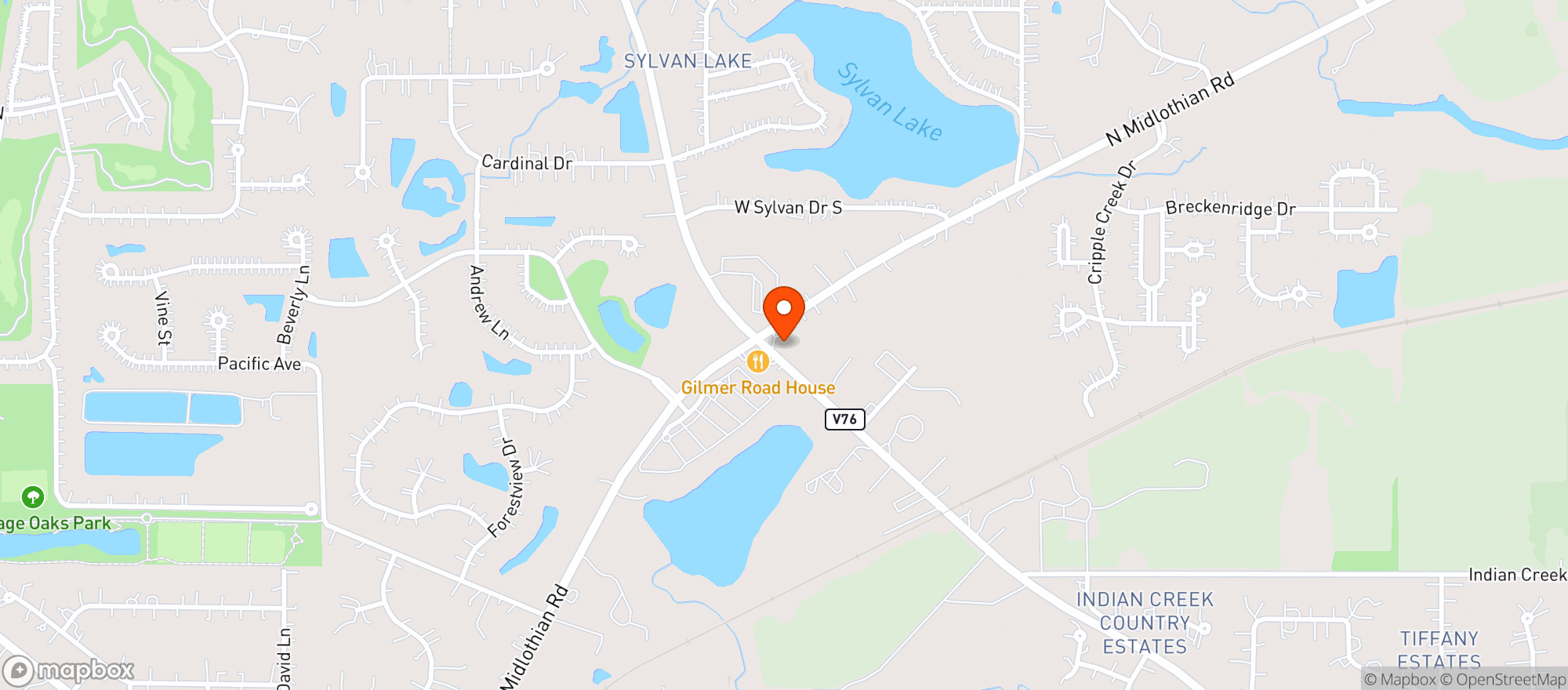 Map showing Shell - Mundelein