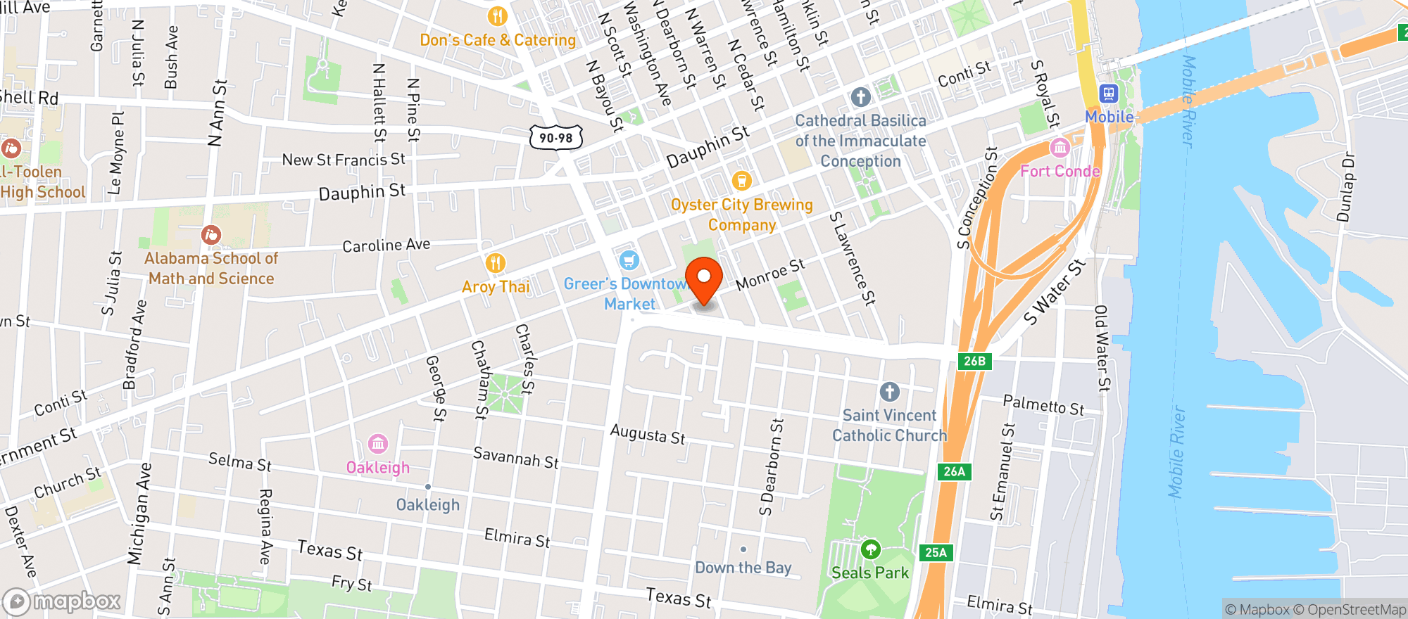 Map showing The Ice Box