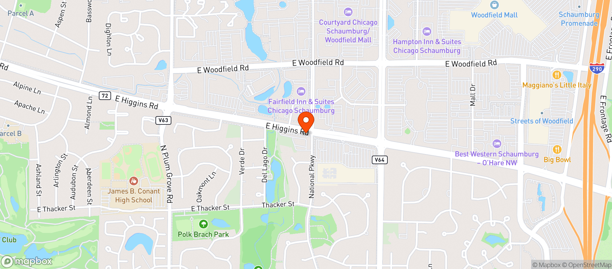 Map showing Target
