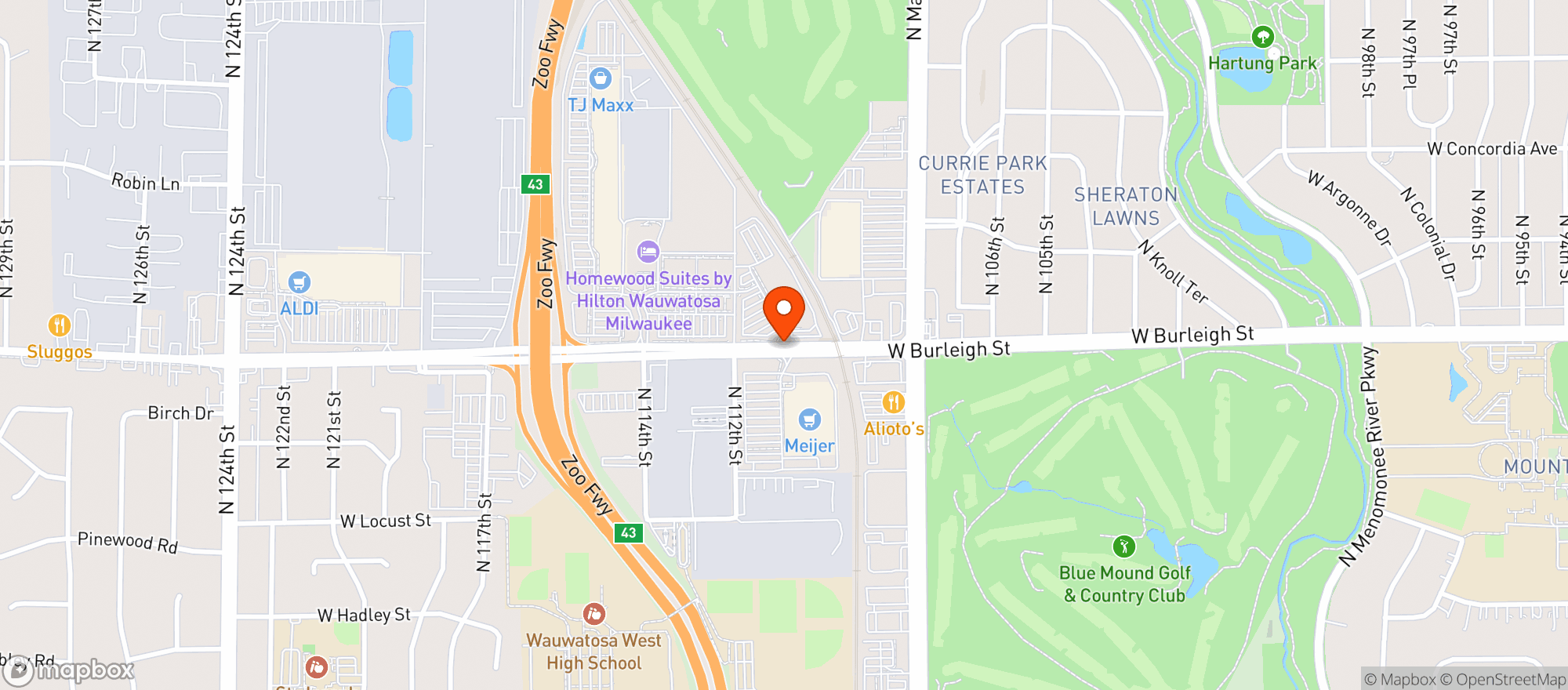 Map showing Whole Foods Market