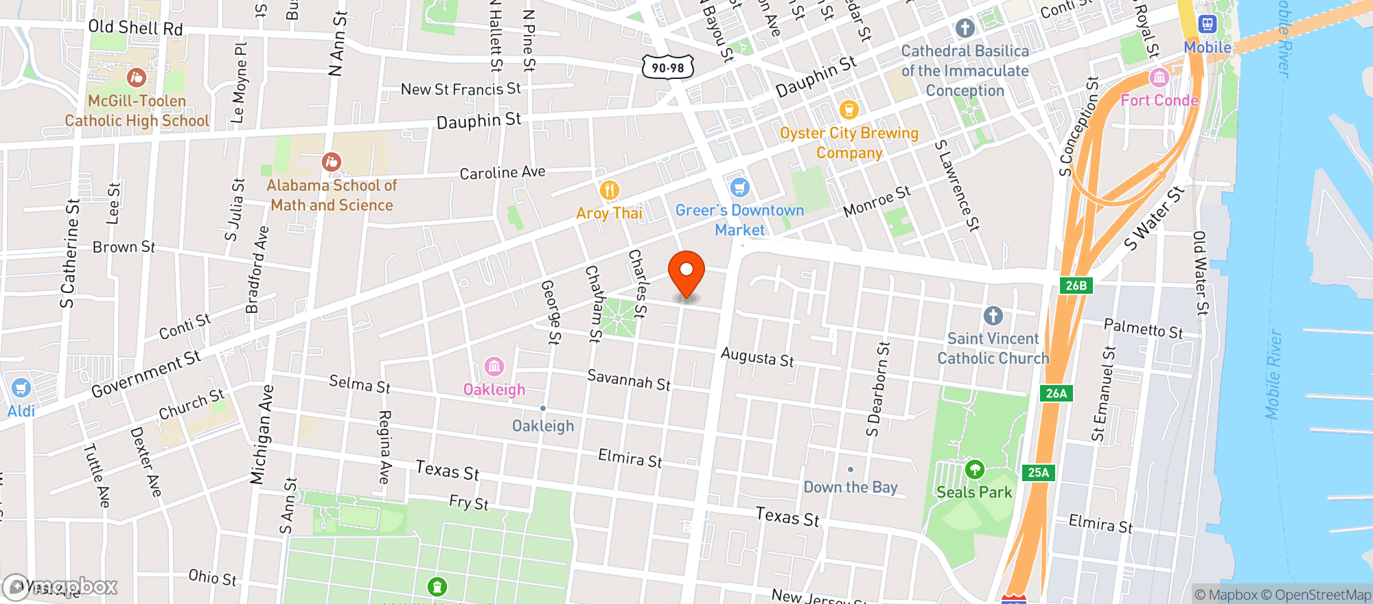 Map showing Callaghan Irish Social Club