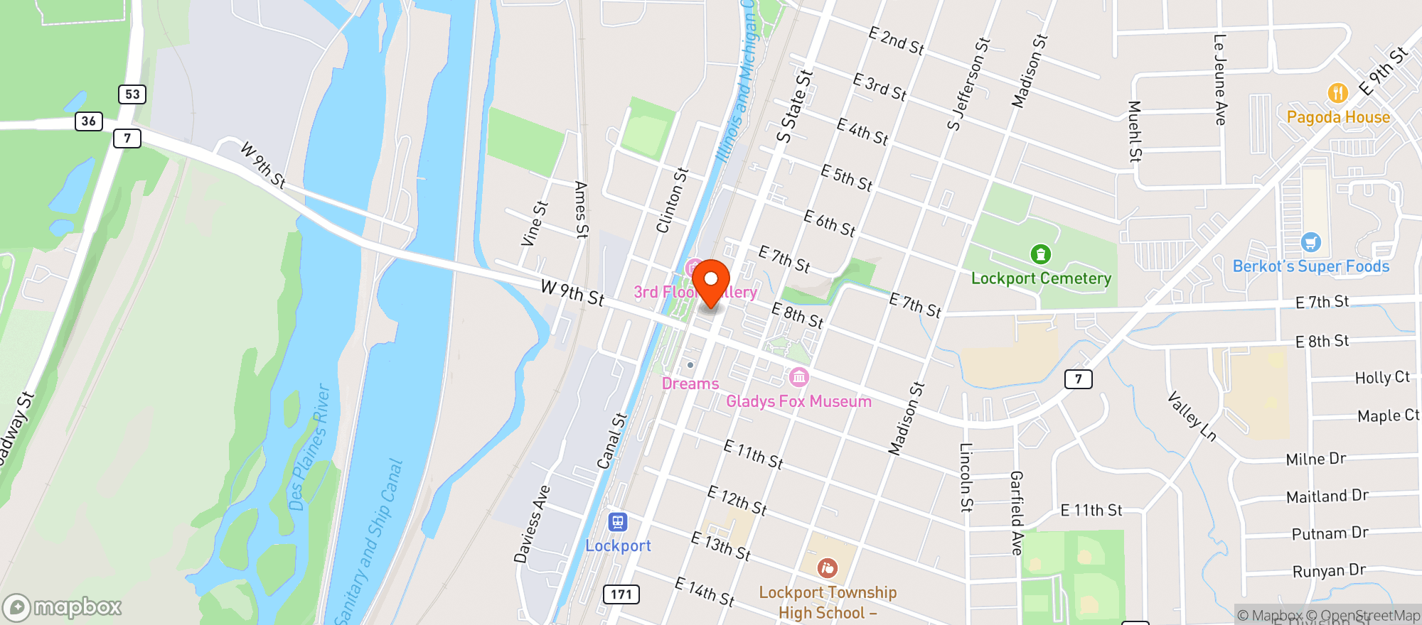 Map showing STELLA S ON STATE STREET