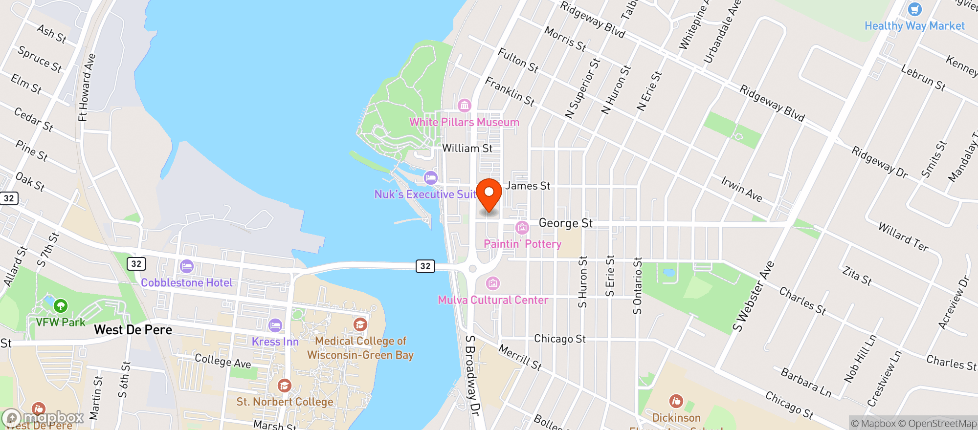 Map showing Mcgeorge S Pub