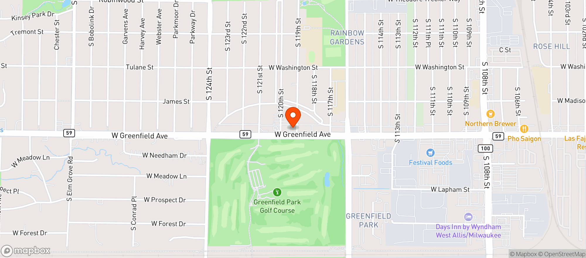 Map showing Brass Monkey
