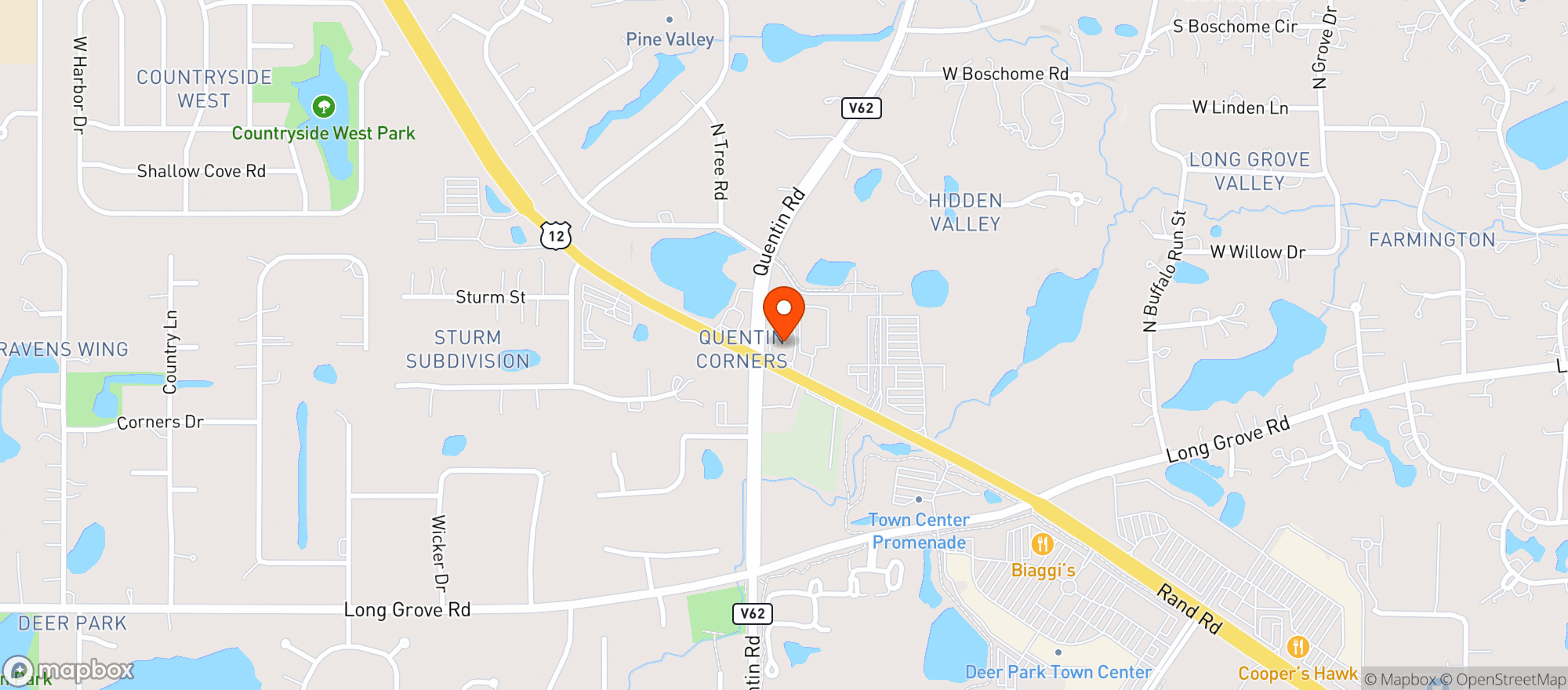 Map showing Pride Of Lake County - Bp