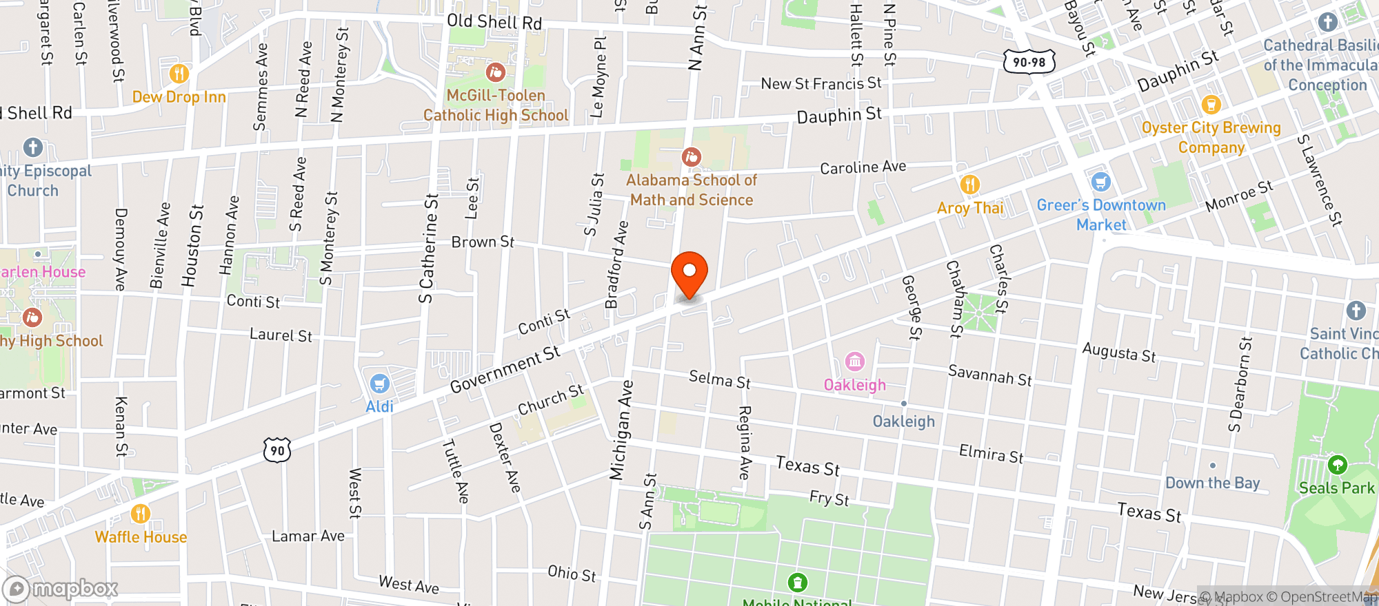 Map showing Griffiths Shell