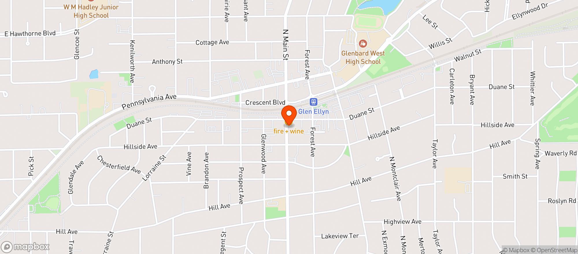 Map showing Lewey Qs Tap