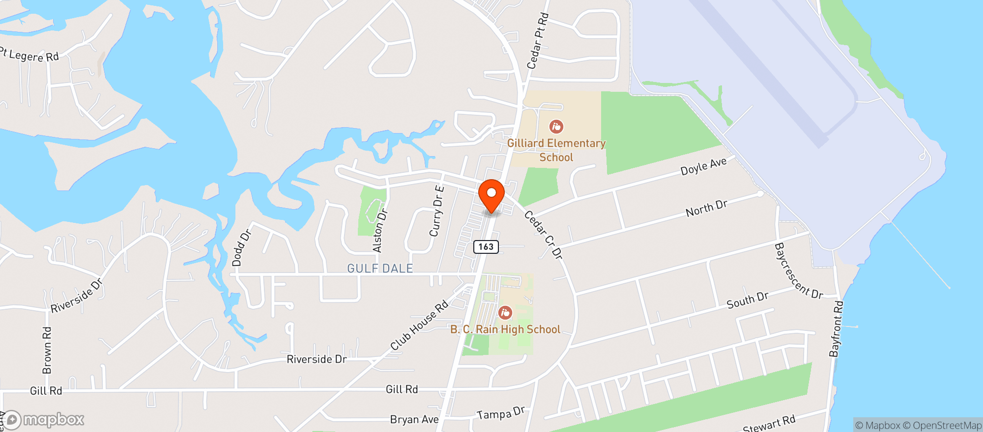 Map showing Food Champ