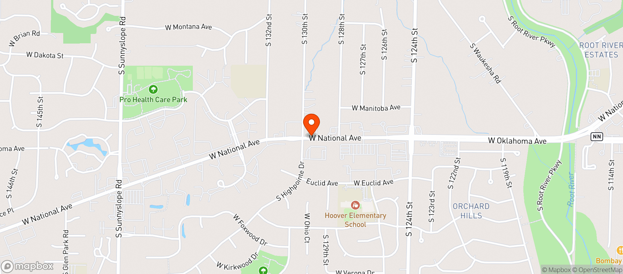 Map showing New Berlin Liquor