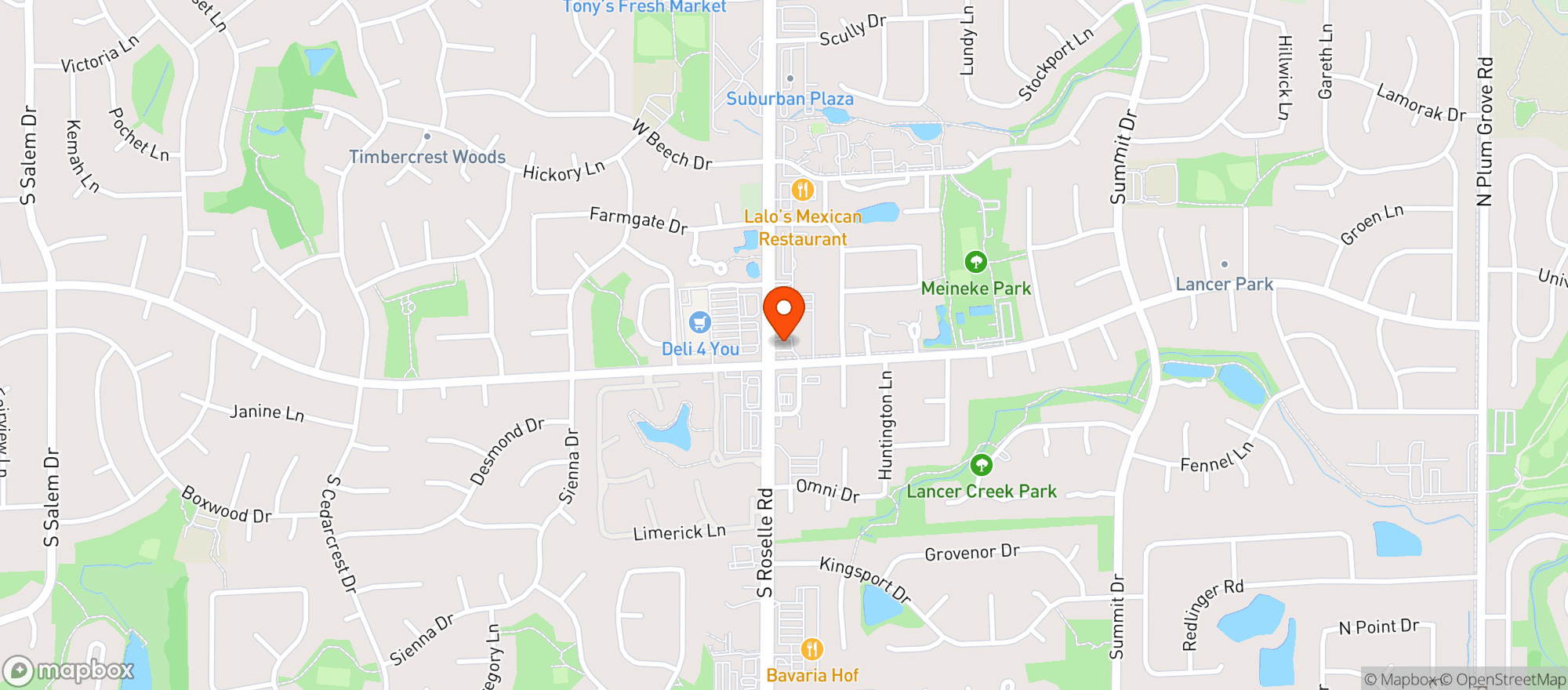 Map showing CIRCLE K #4706789