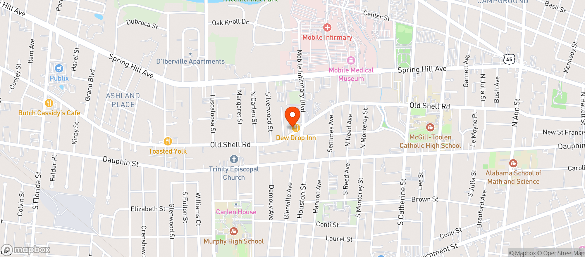 Map showing Big Bad Breakfast