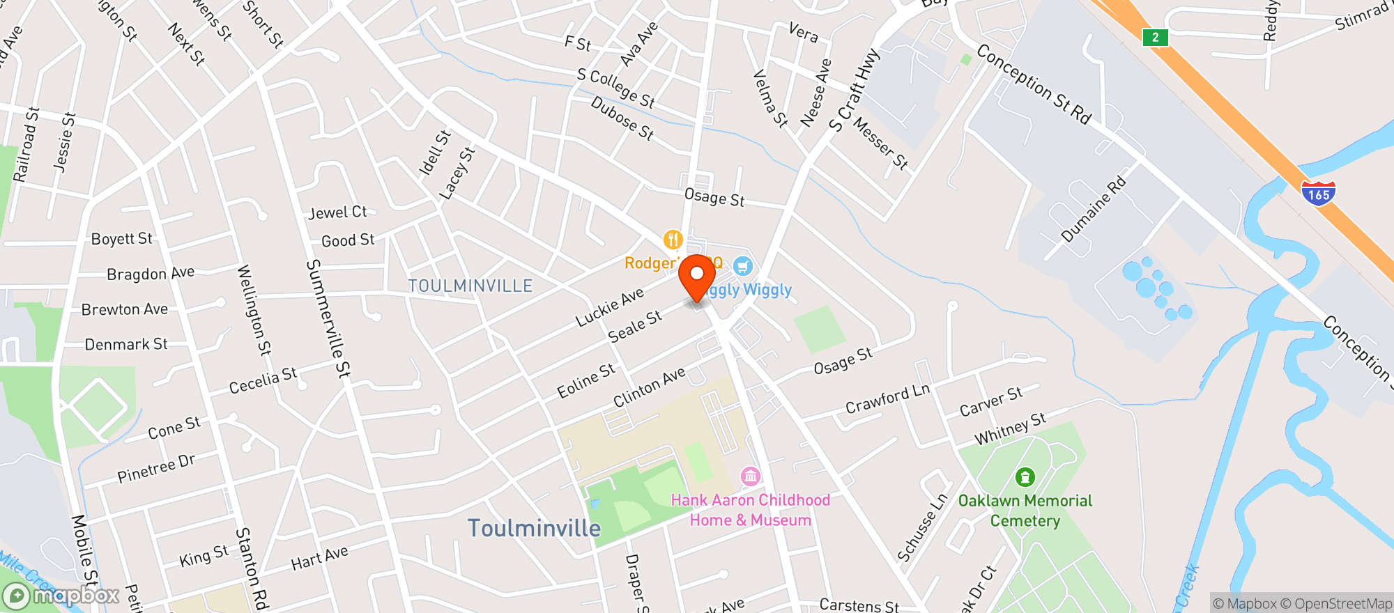 Map showing Quik Pik