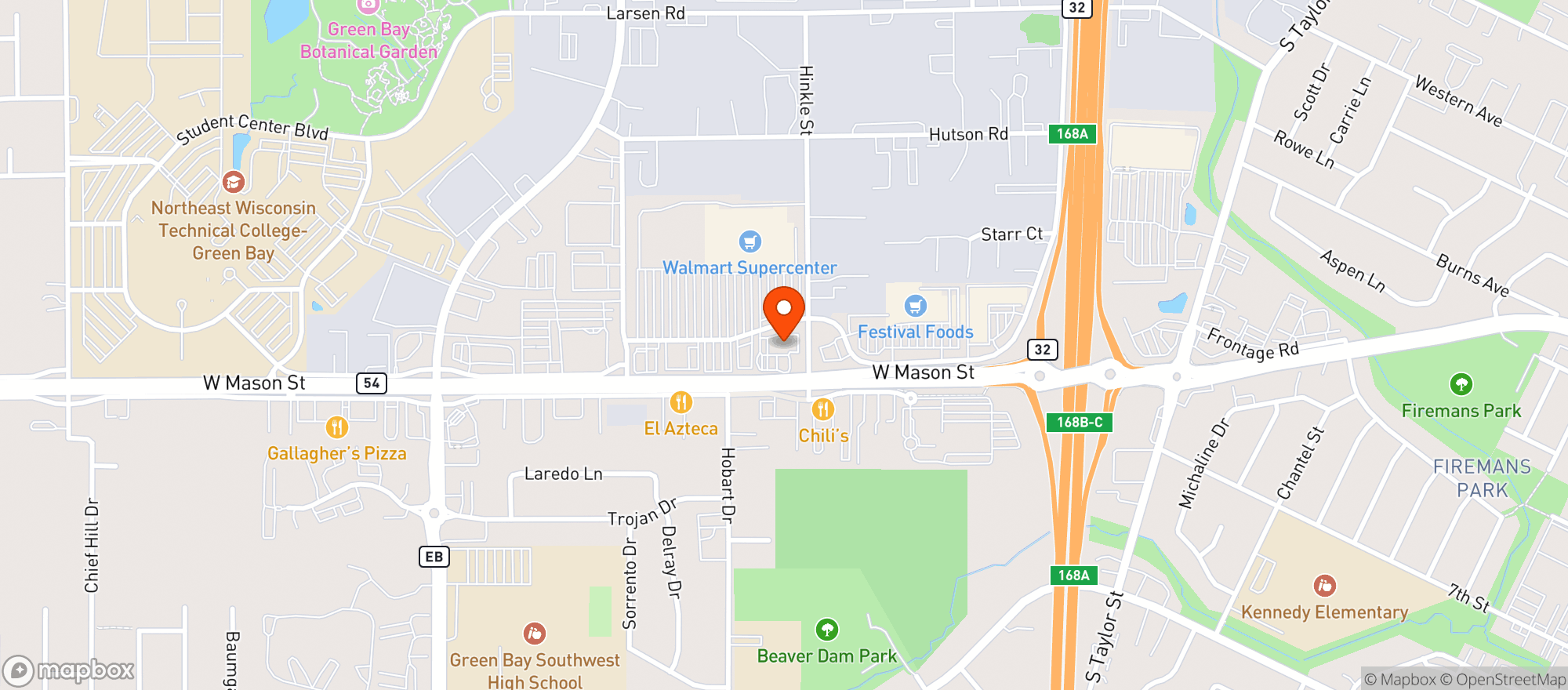 Map showing Gnc