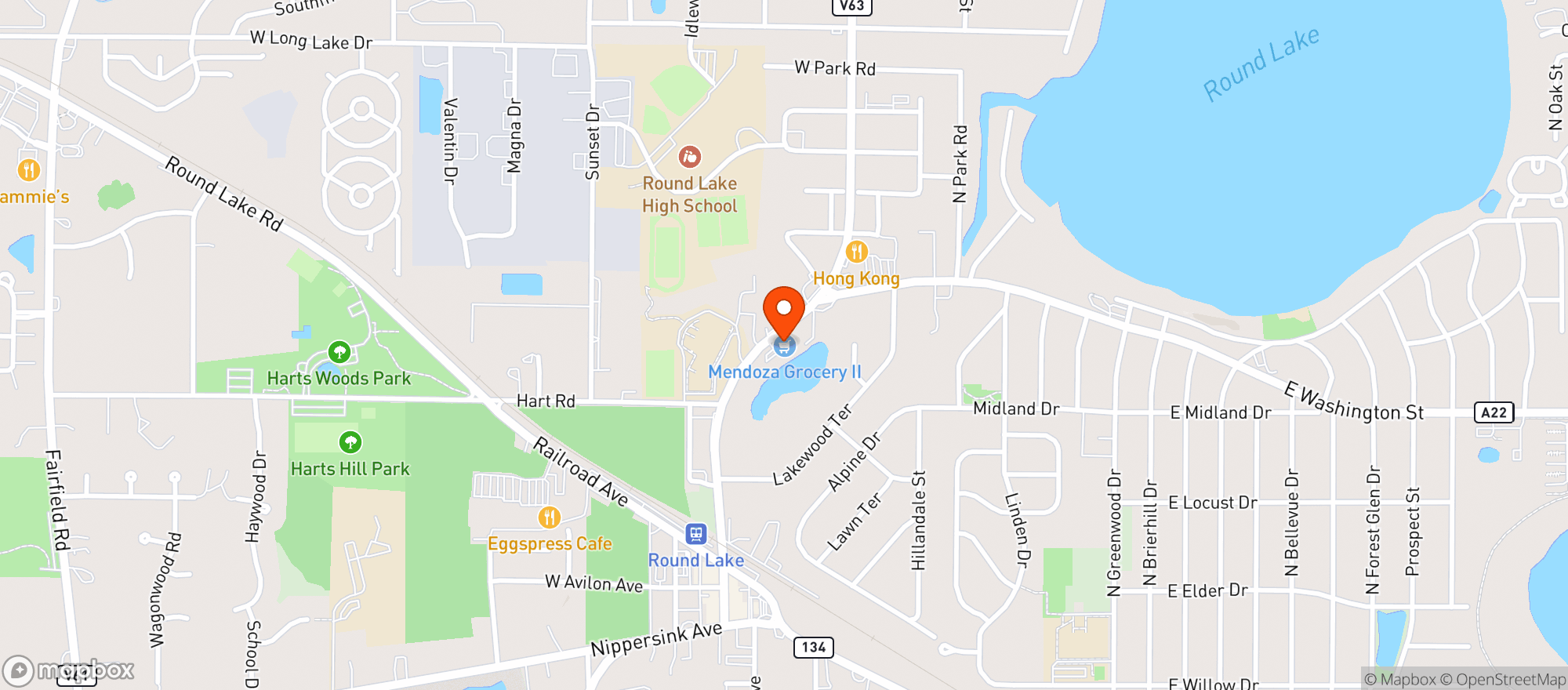 Map showing Mendoza Grocery Ii