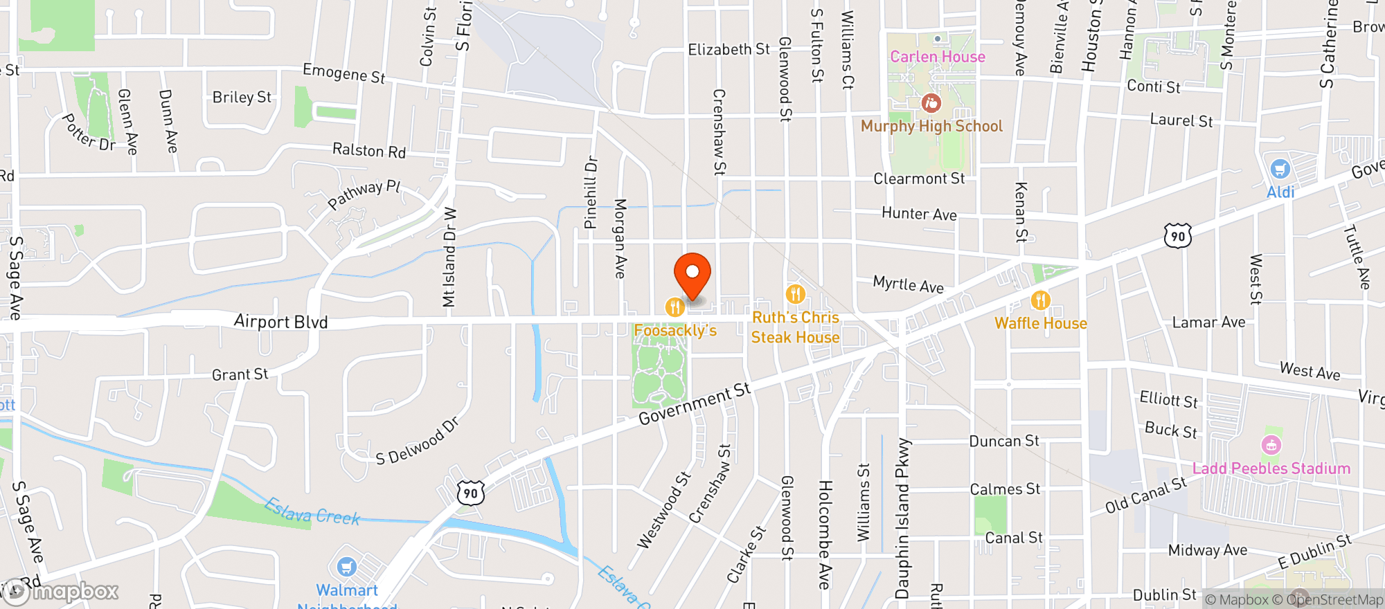Map showing Discount Wine & Liquor