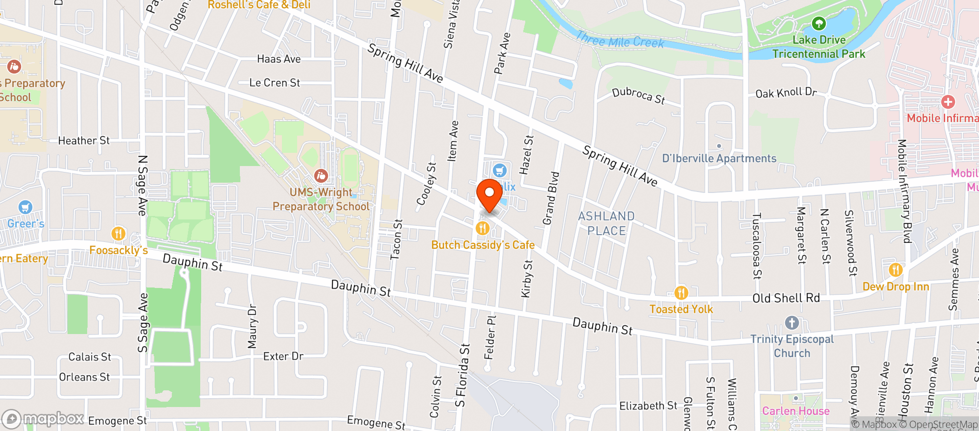 Map showing Taco Mama