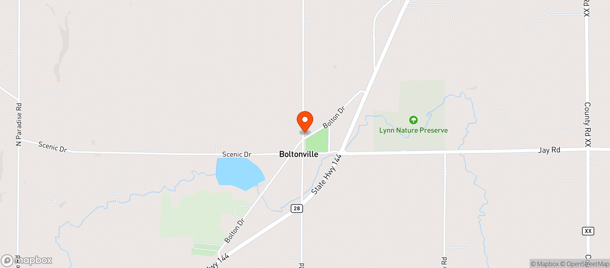 Map showing Hot Shots Pub