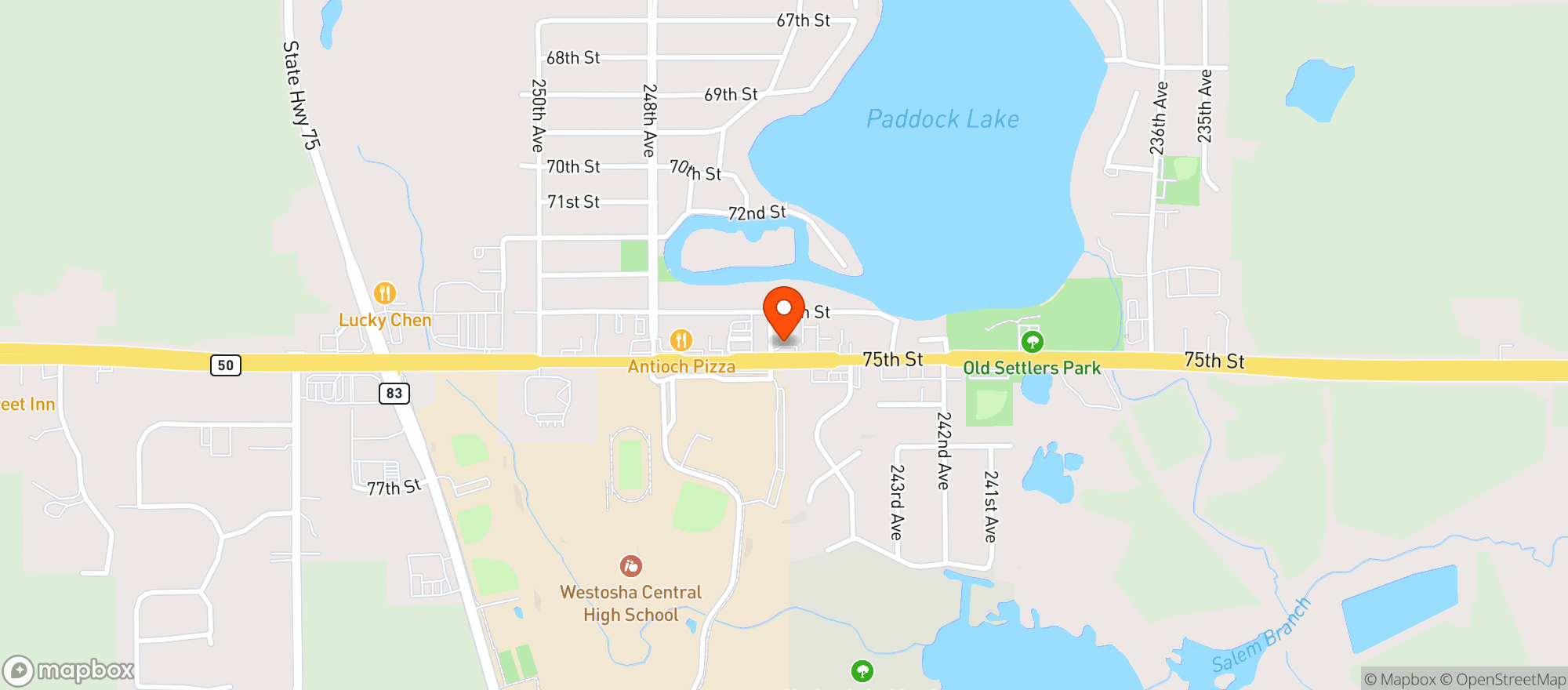 Map showing Citgo