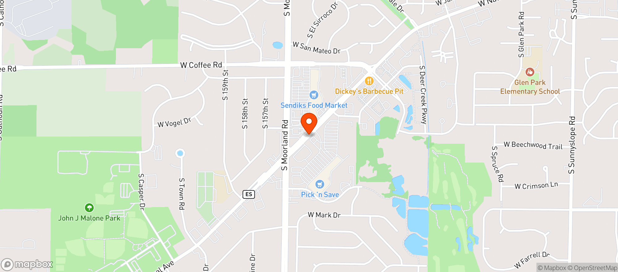 Map showing Pick N Save