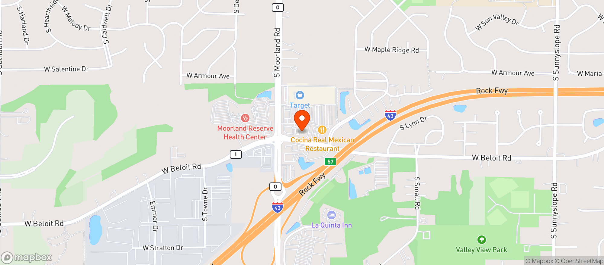 Map showing Gnc