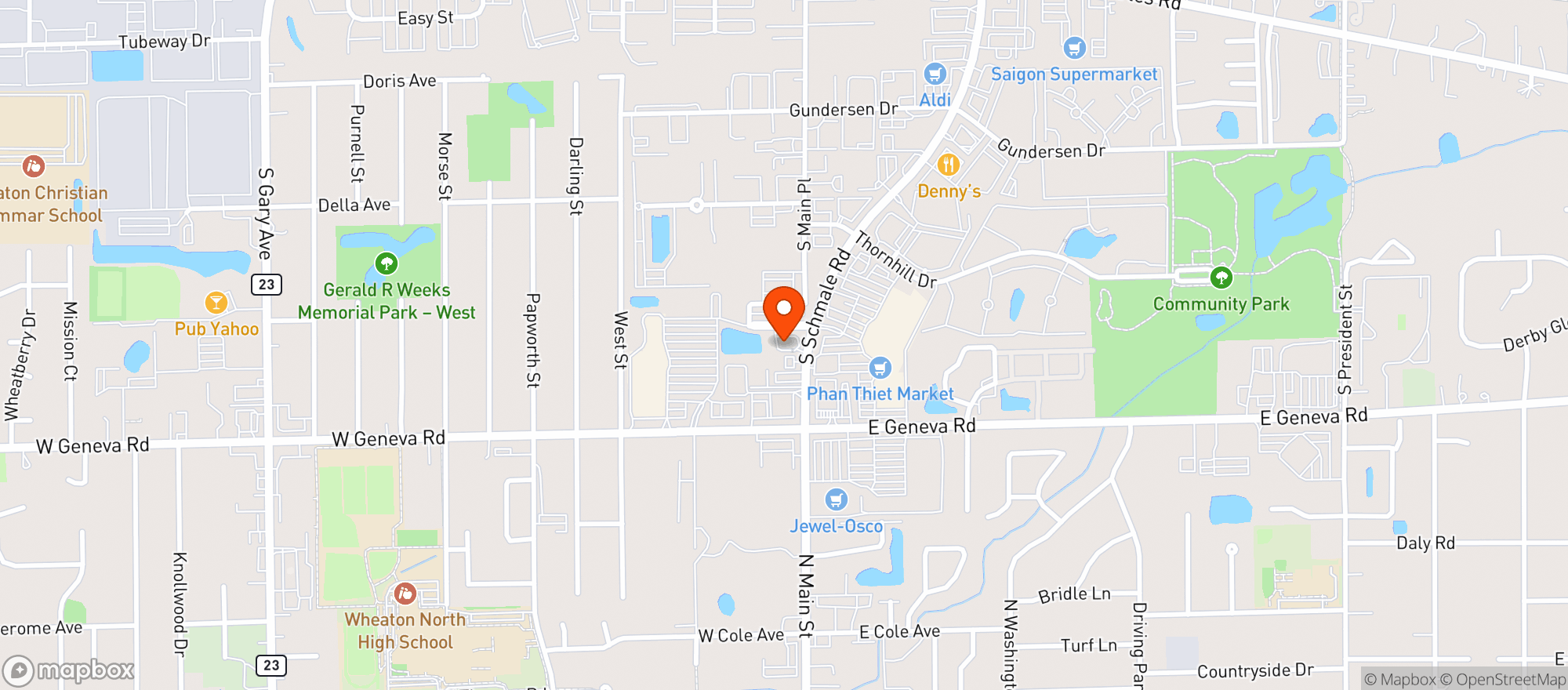 Map showing Altius - Carol Stream