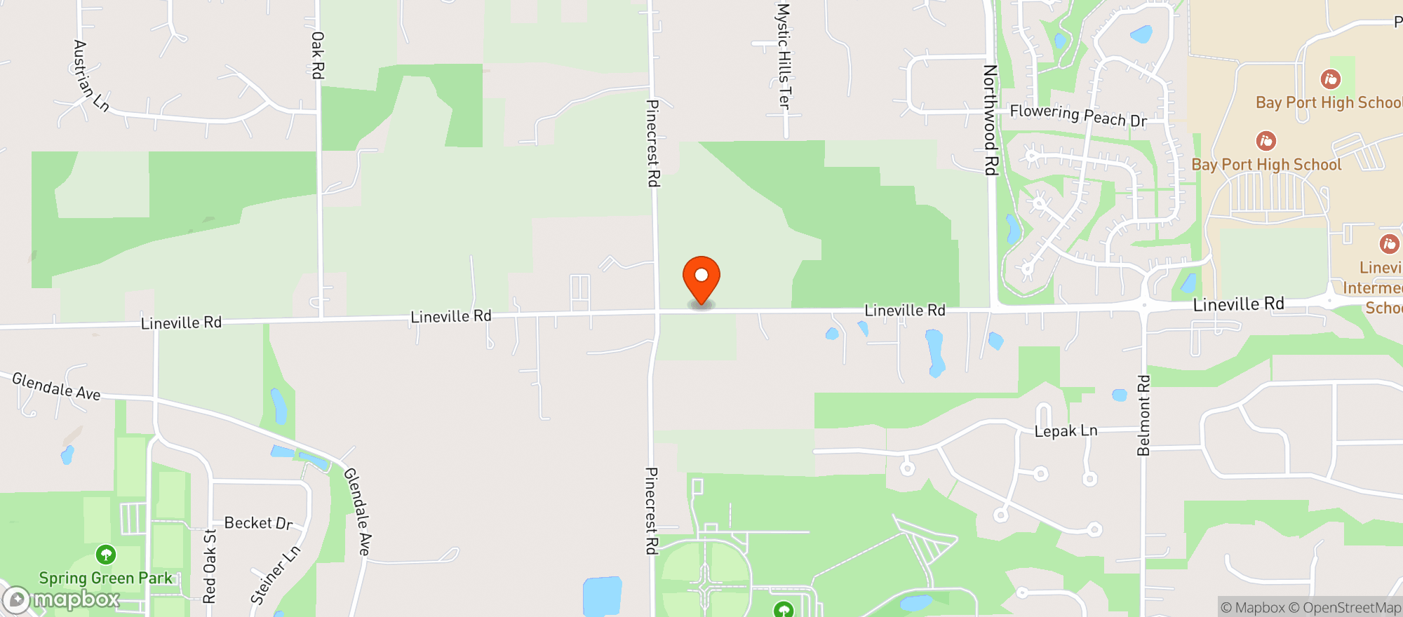 Map showing Festival (L)-Suamico