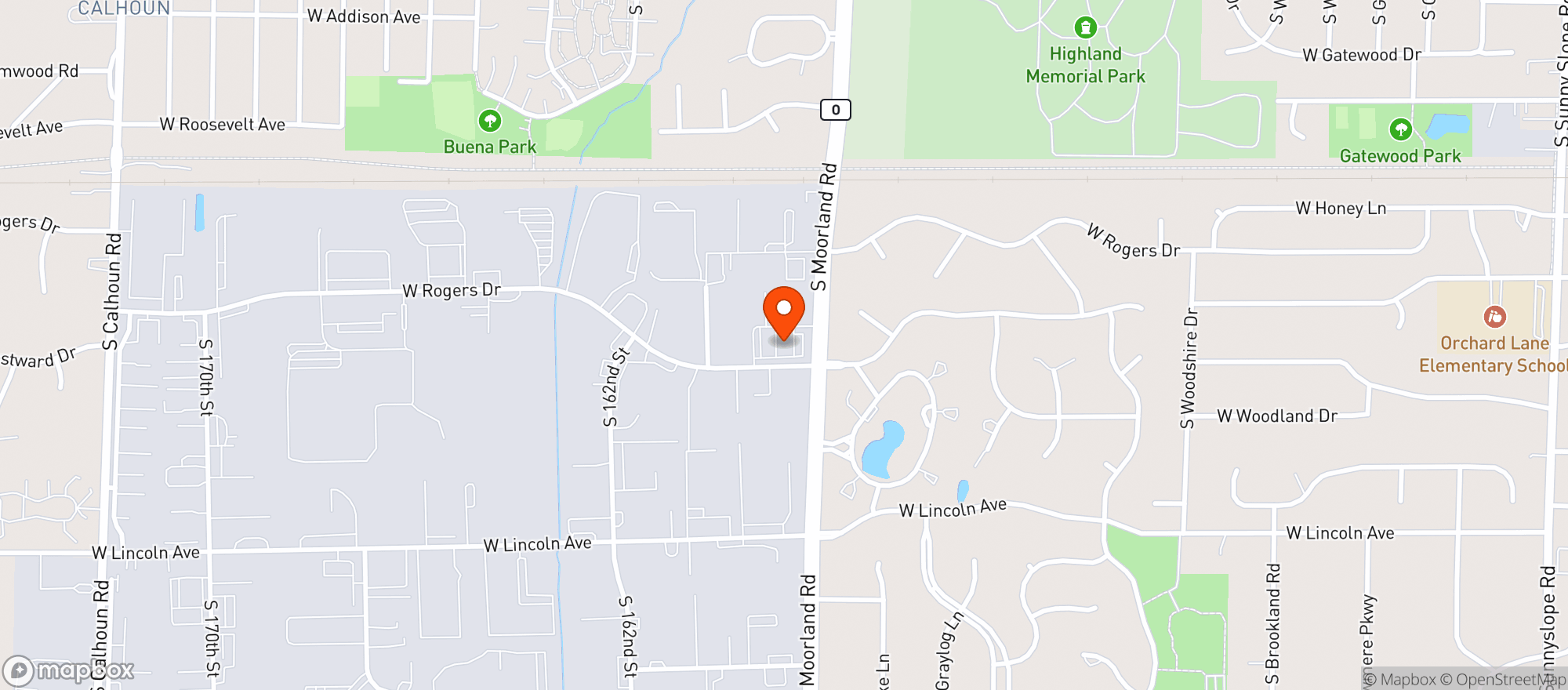 Map showing Kwik Trip #971-moorland-new Berlin
