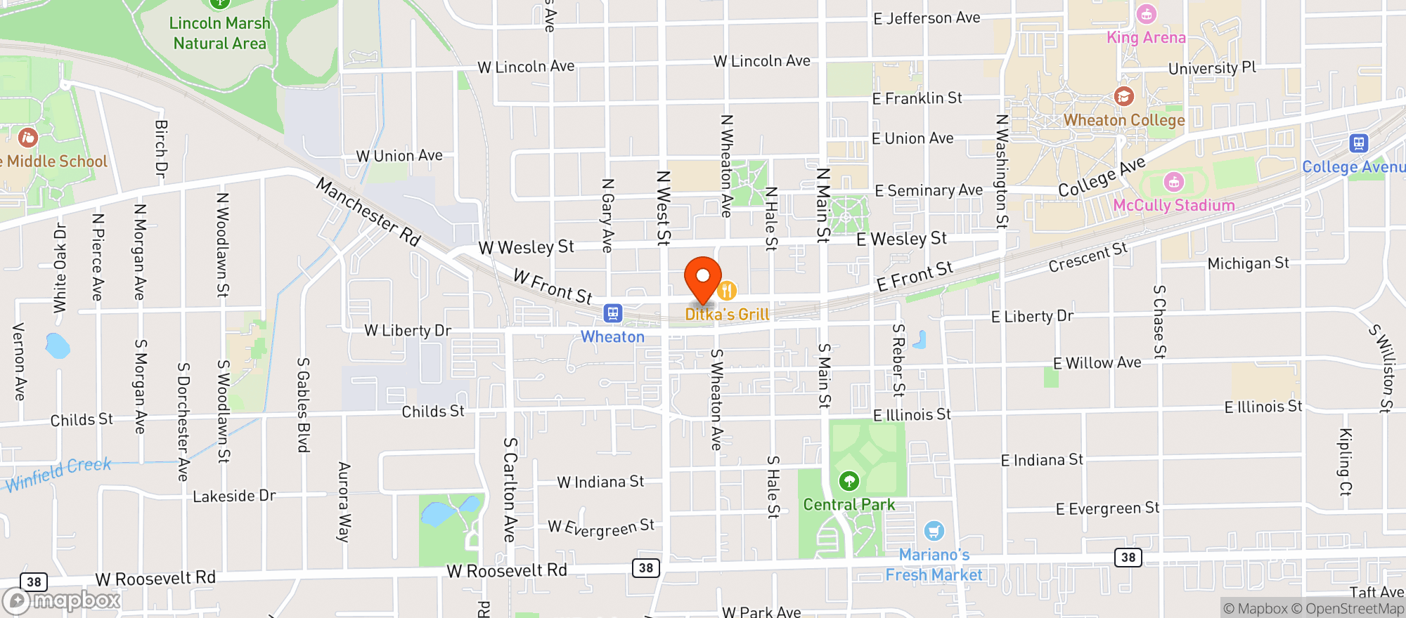 Map showing 302 WHEATON