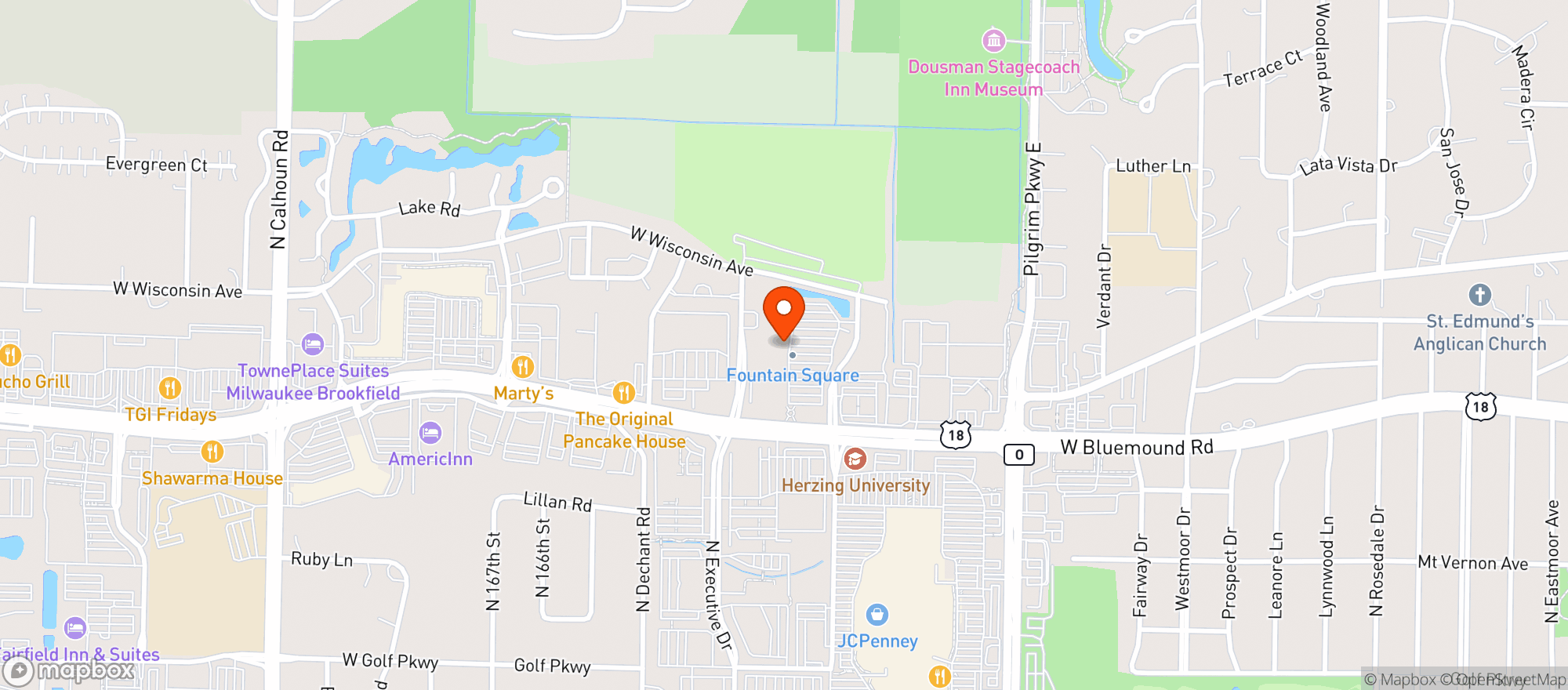 Map showing World Market Brookfield