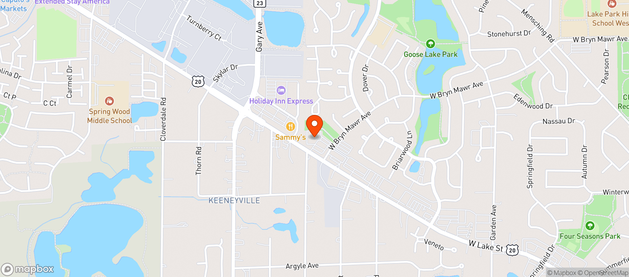 Map showing River Bluff Cannabis