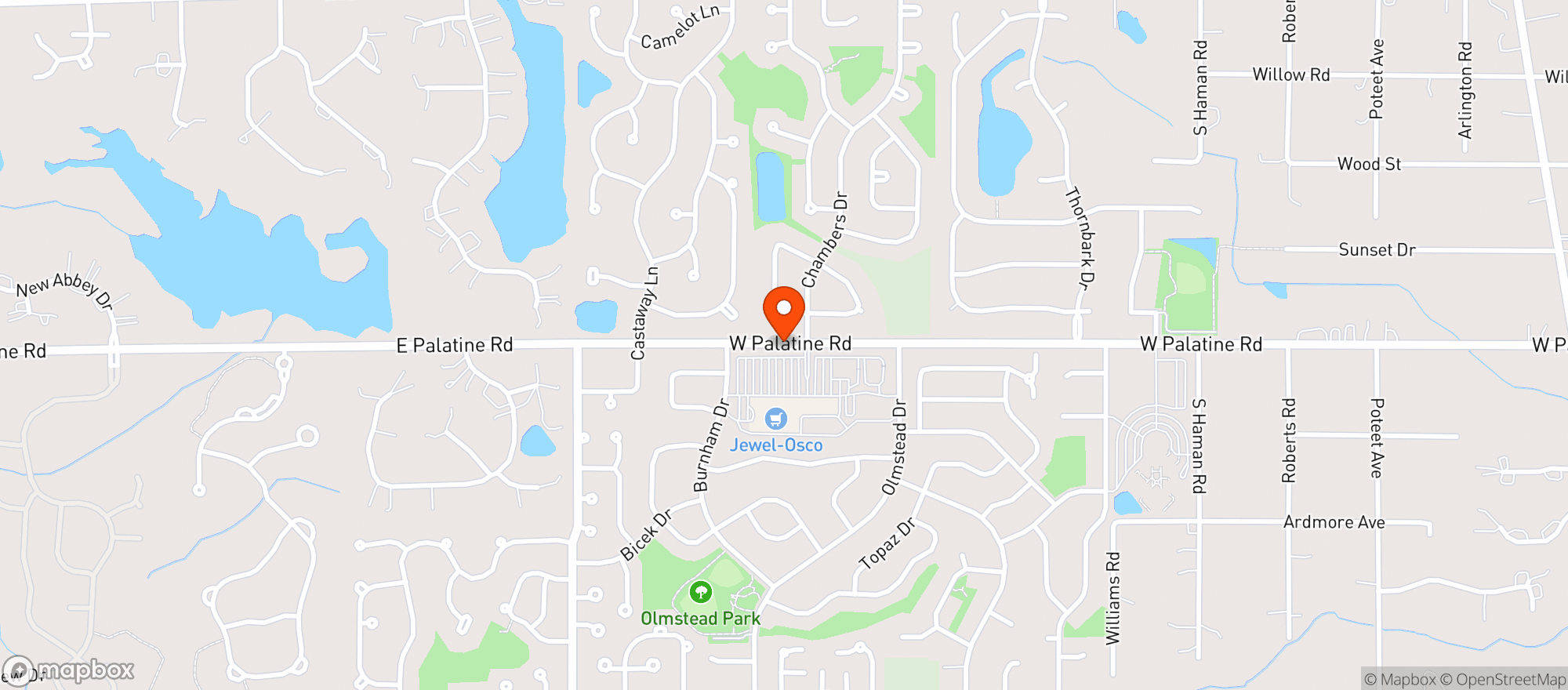 Map showing CBD Kratom Hoffman Estates