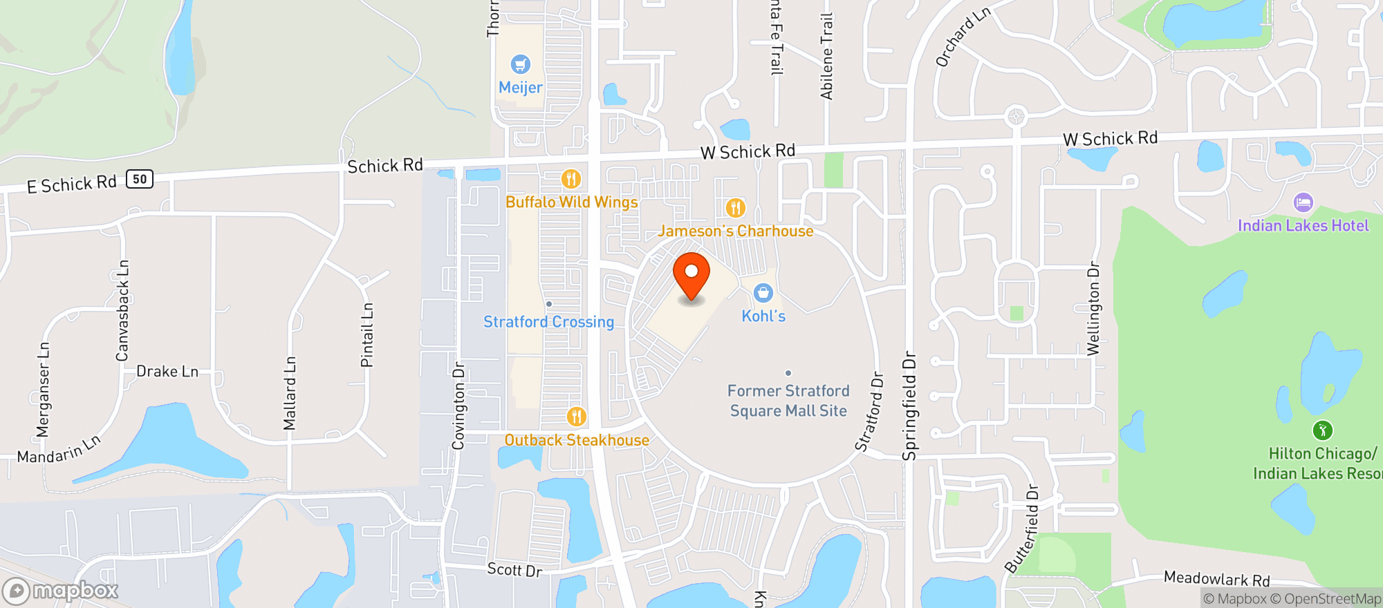 Map showing Woodman S #44 - Bloomingdale