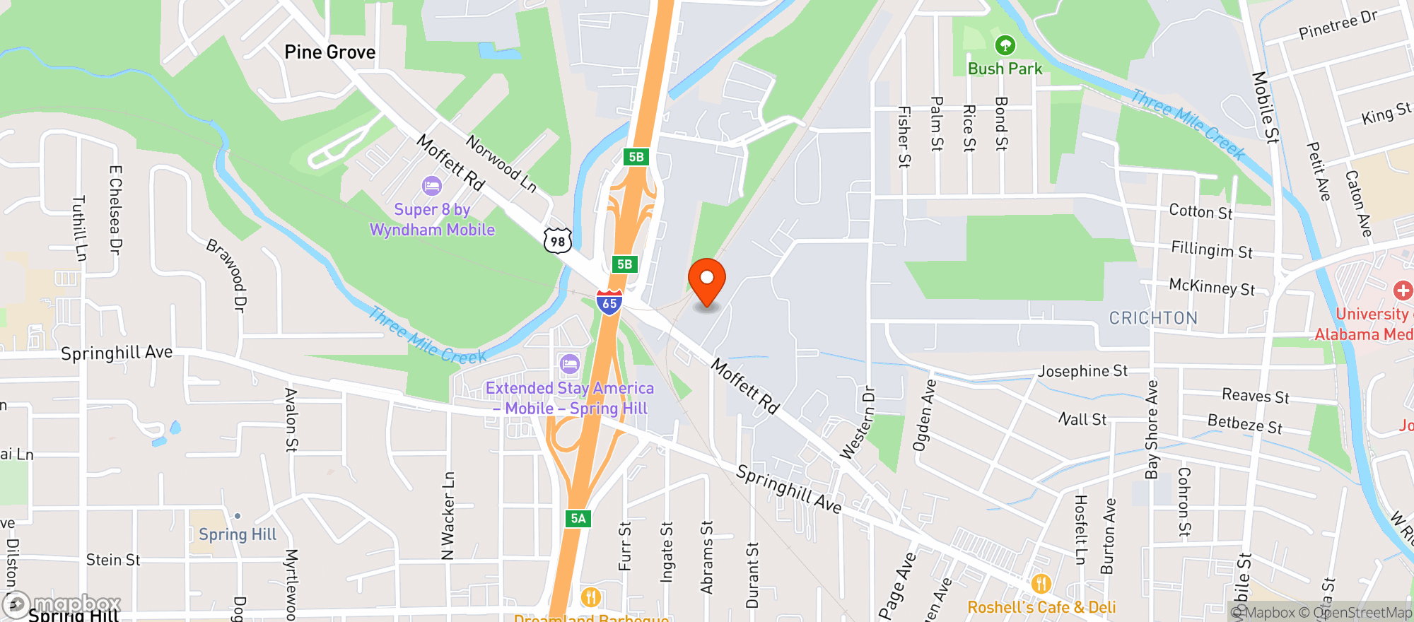 Map showing Gulf Distributing Co Sp #00019