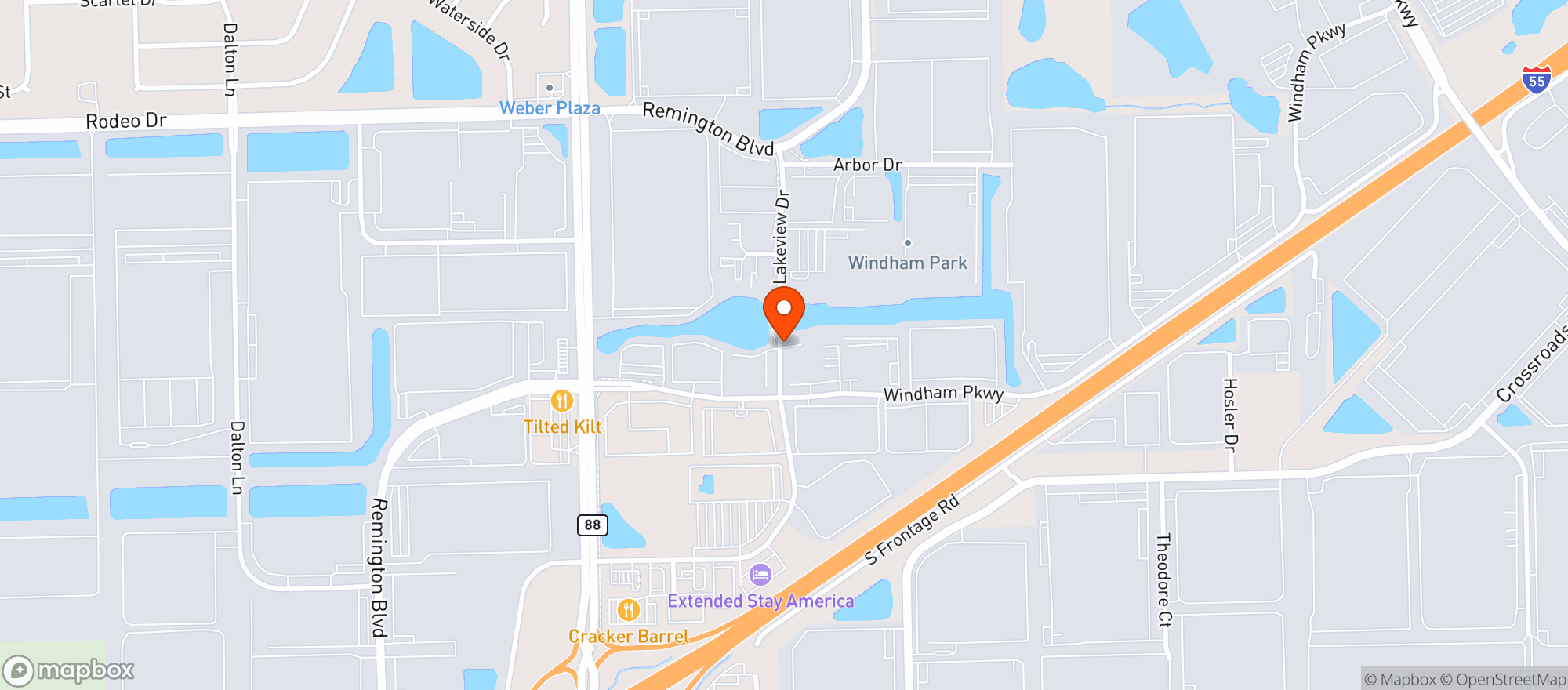 Map showing CIRCLE K #4706749