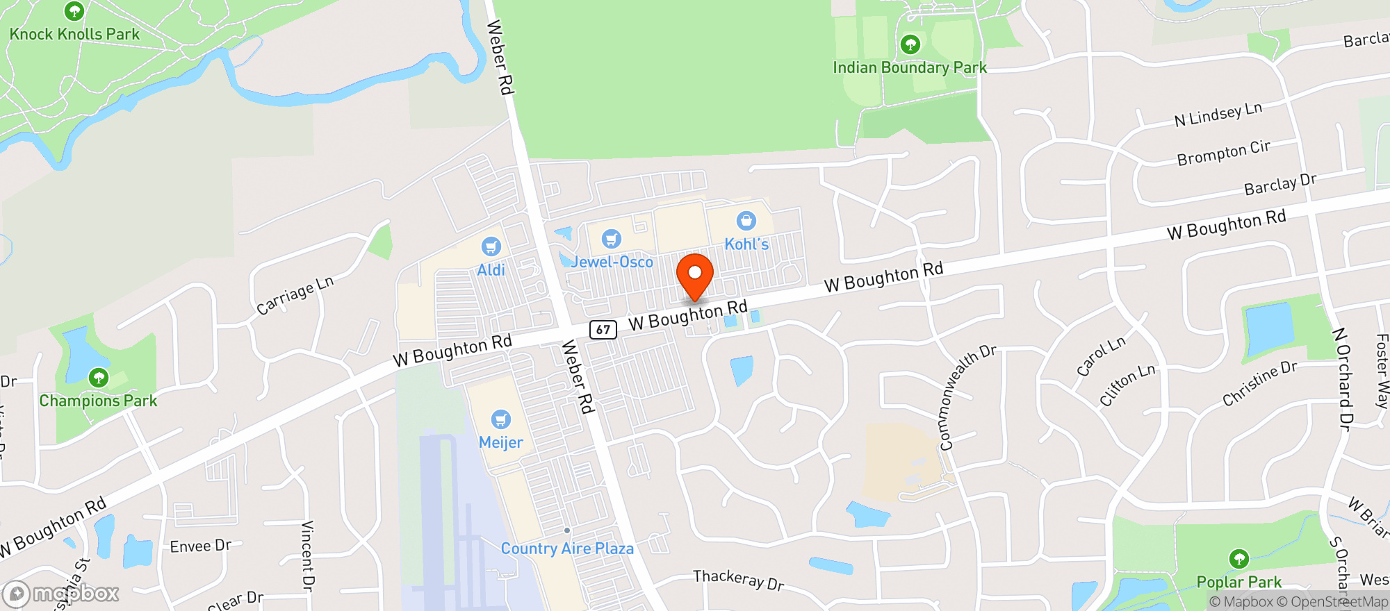 Map showing Target
