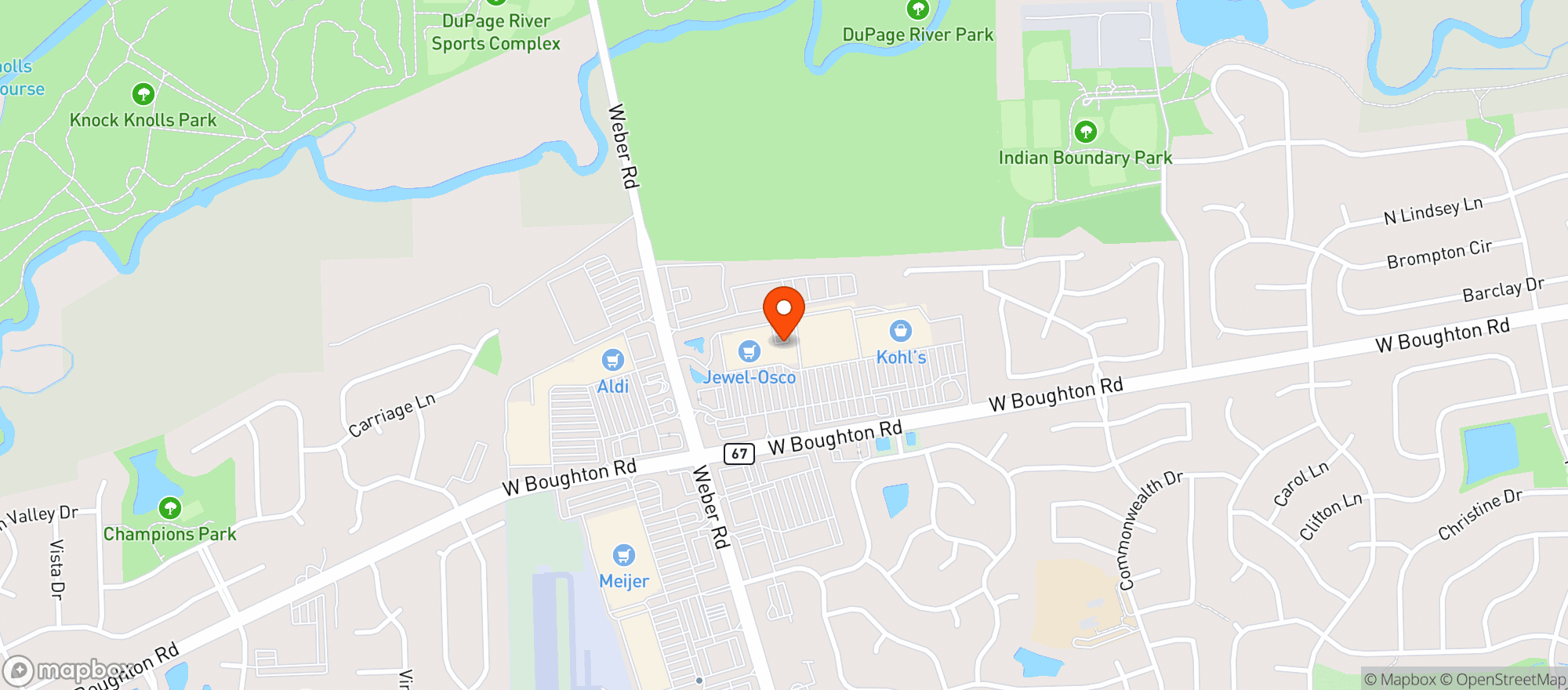 Map showing Taco Diner