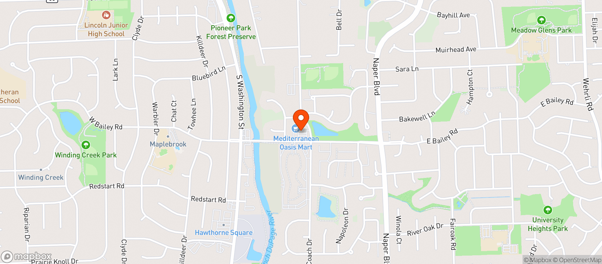 Map showing Extra Value Liquors