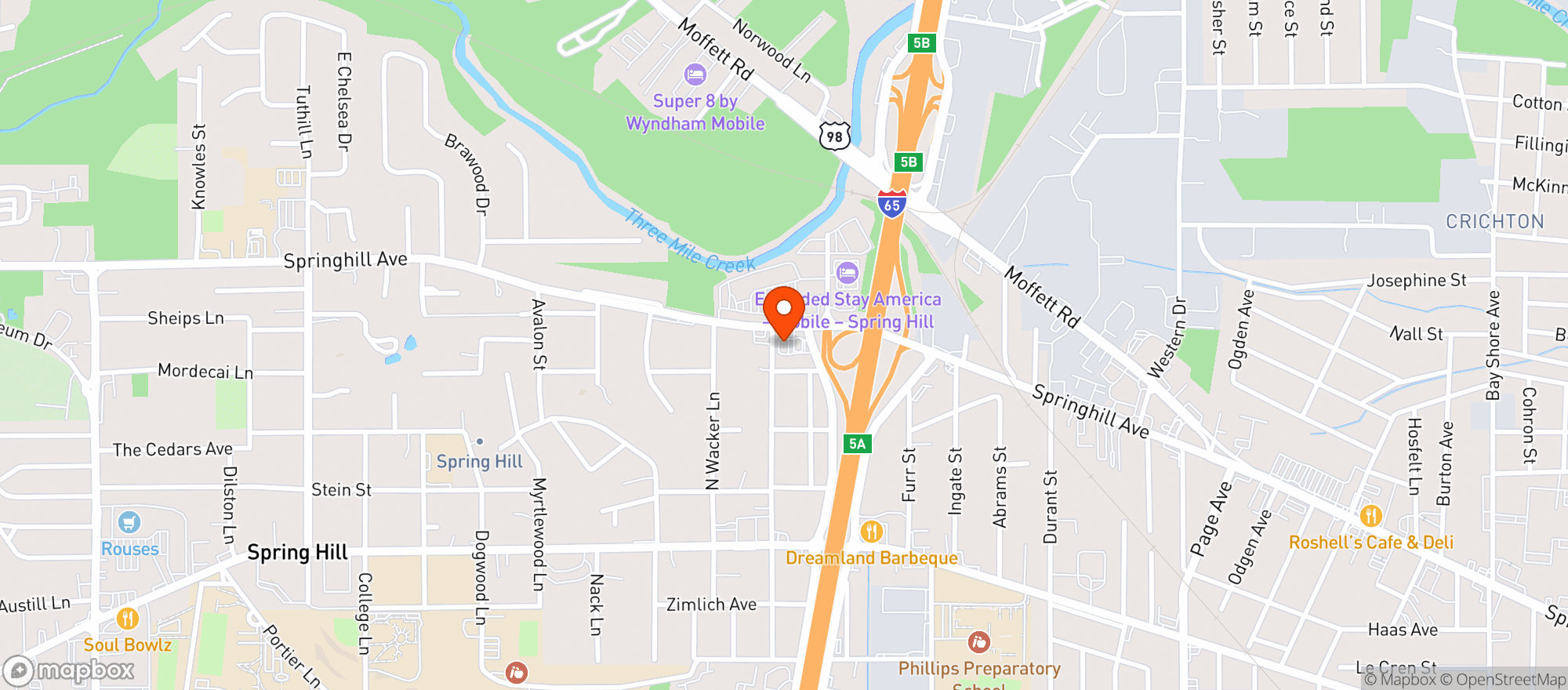 Map showing Loud Cloud Smoke Shop