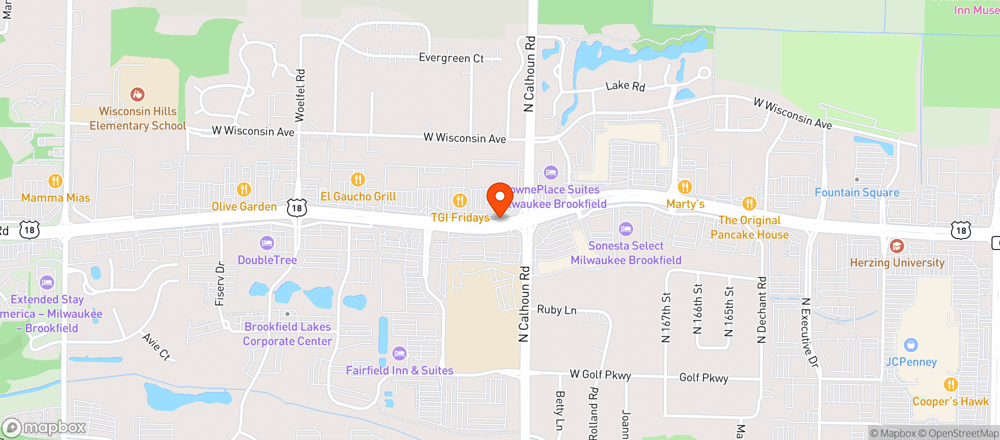 Map showing Fresh Thyme Farmers Market