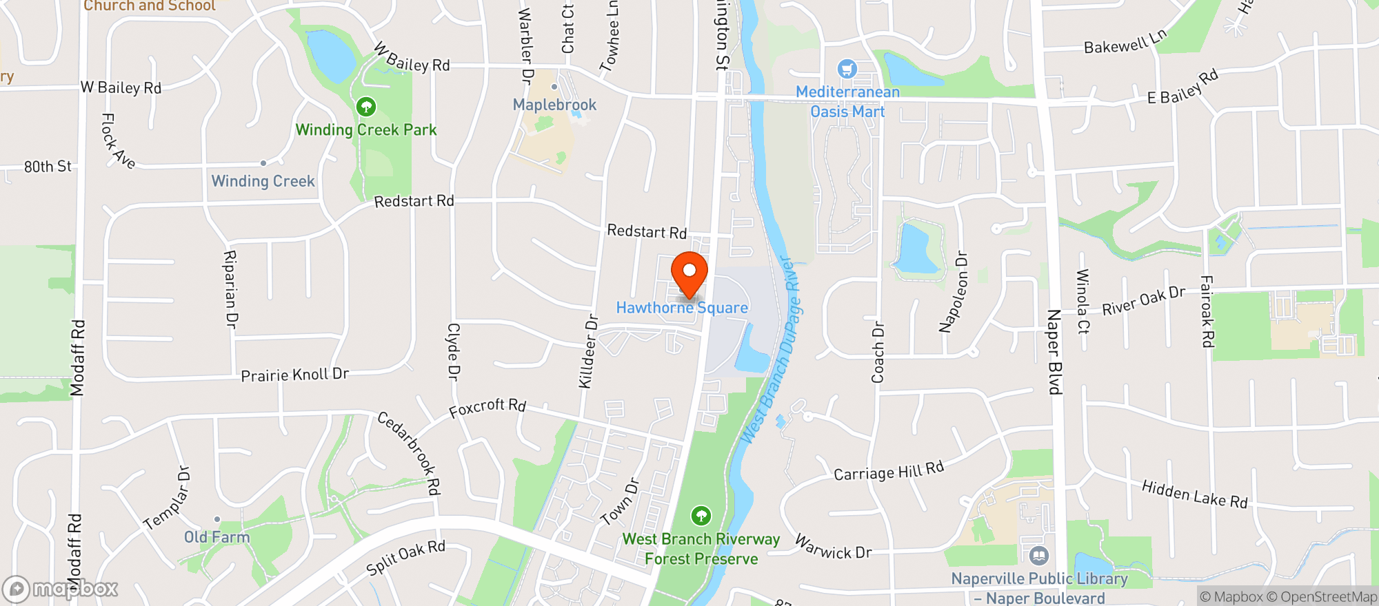 Map showing Bottoms Up Sports Bar & Grill