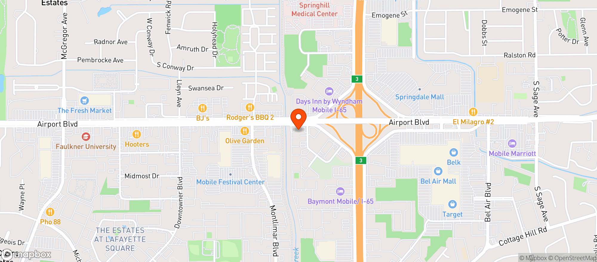 Map showing Vitamin Shoppe - Mobile