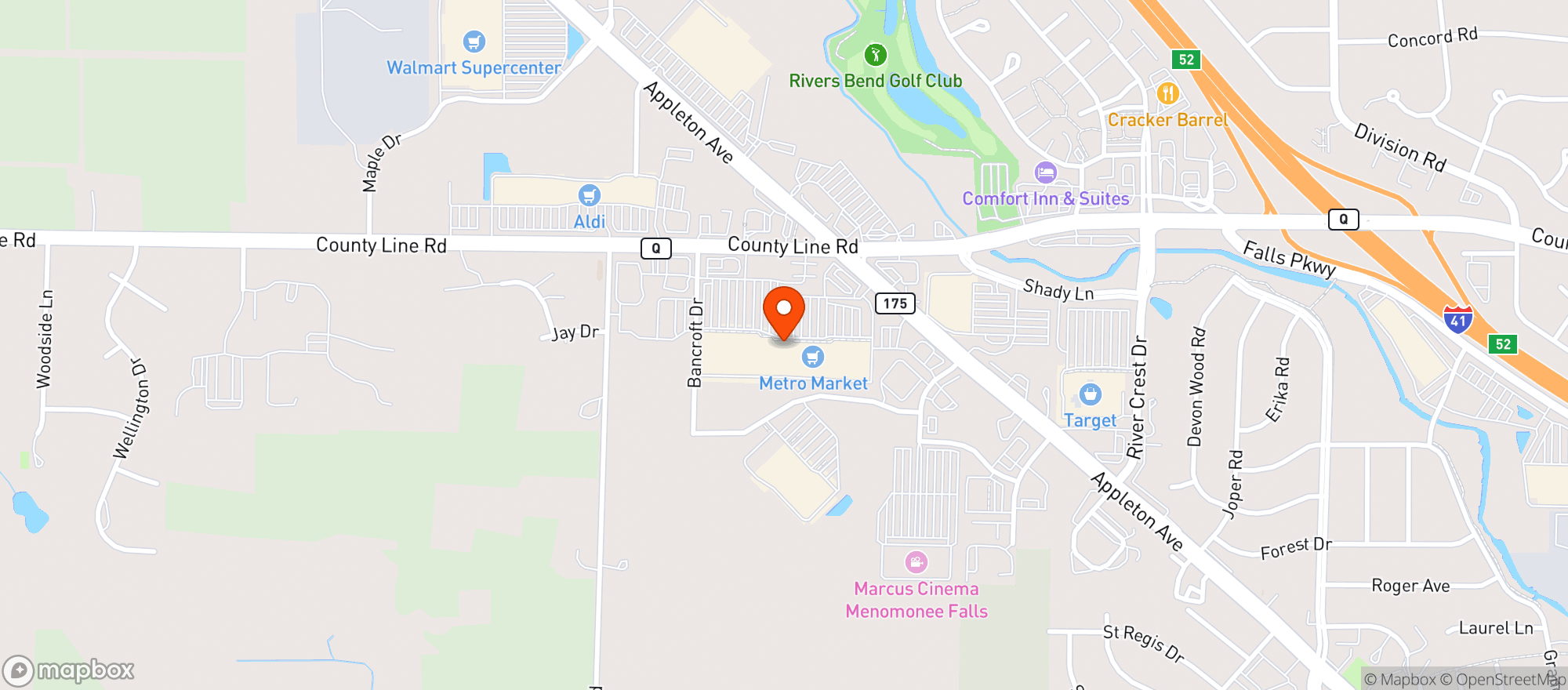 Map showing Gnc