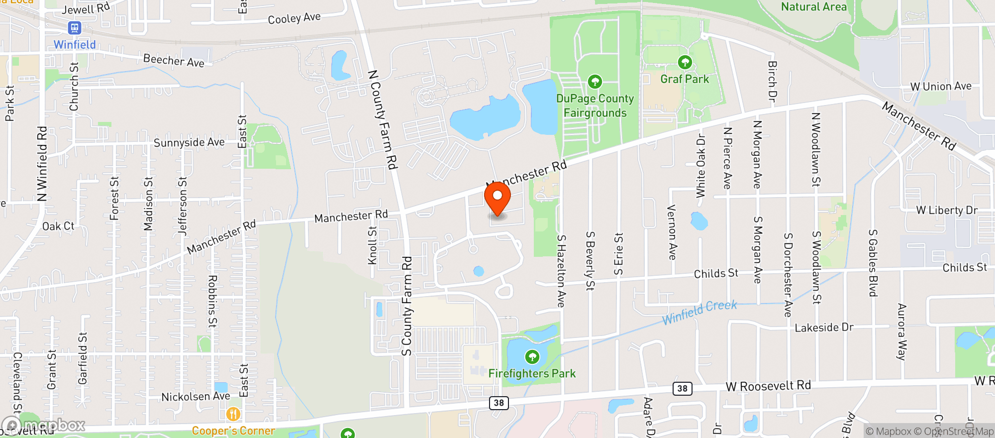 Map showing Bioscan Tek