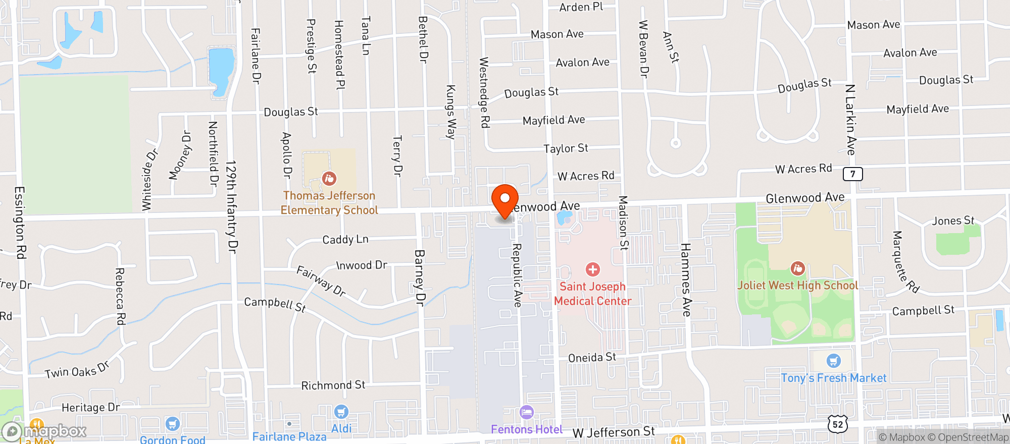 Map showing Chicago Dreams Food & Liq
