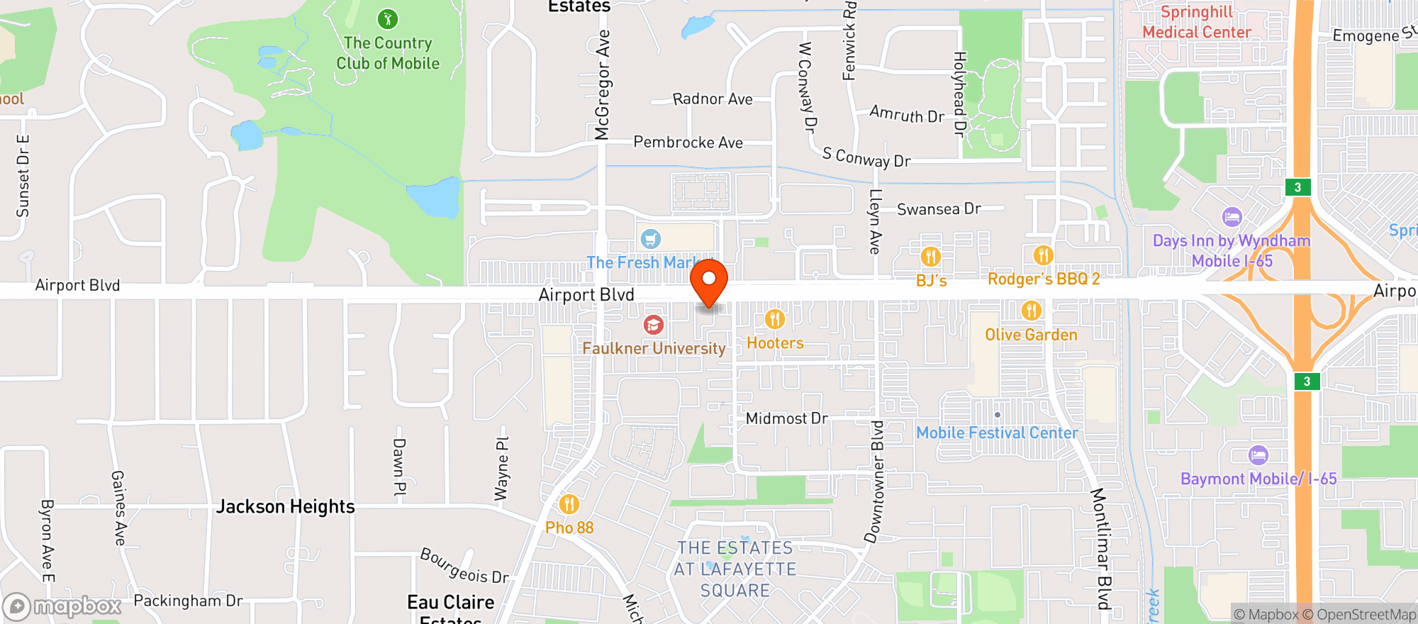 Map showing CLOUD 9 VAPES