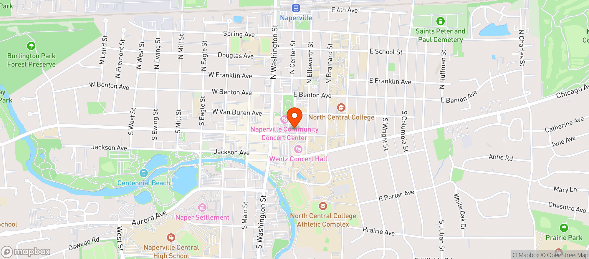 Map showing Quigleys Irish Pub